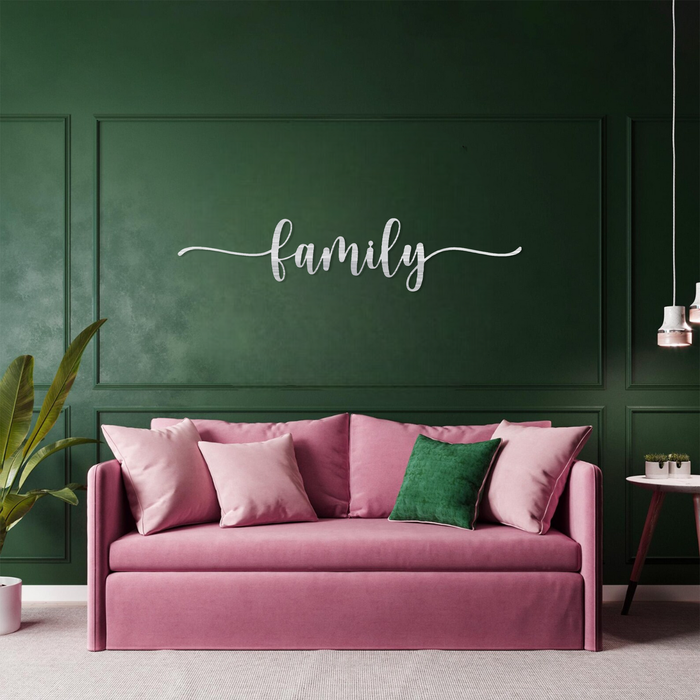 Family Script Wall Art