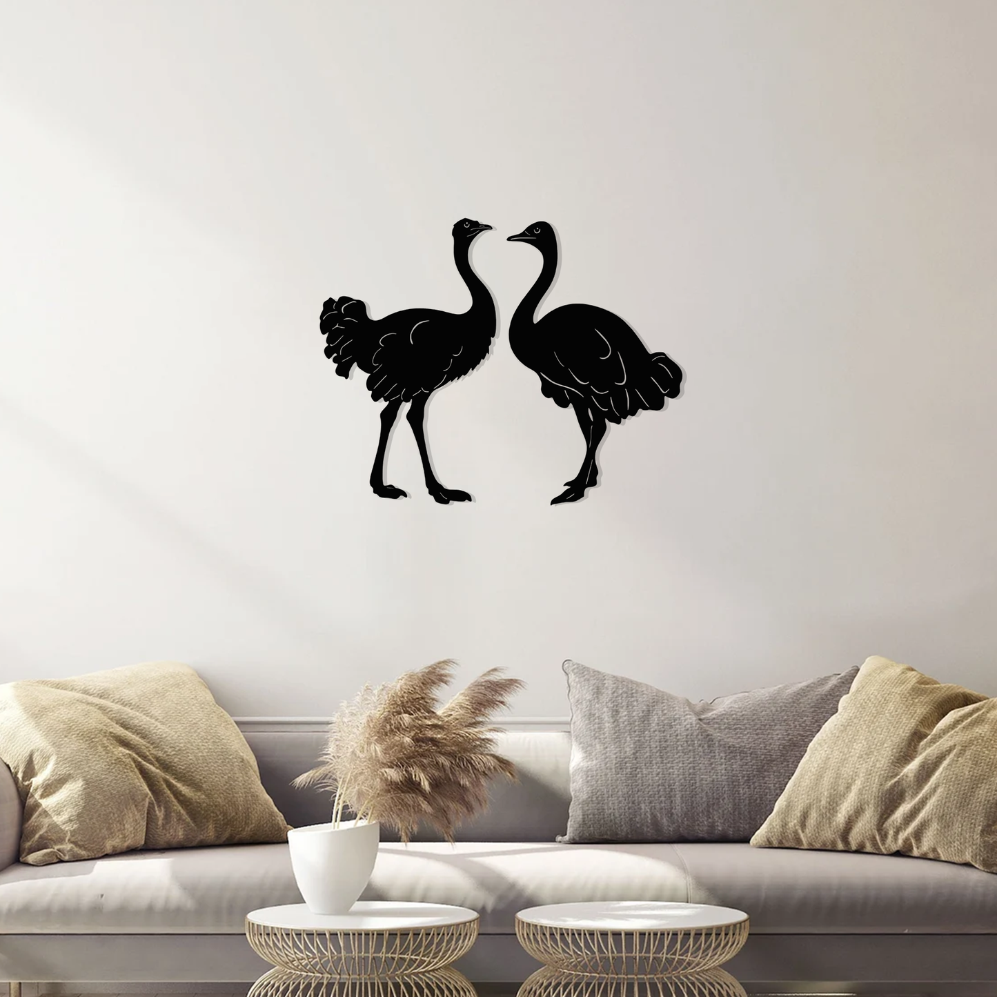 Ostrich Pair Wall Art