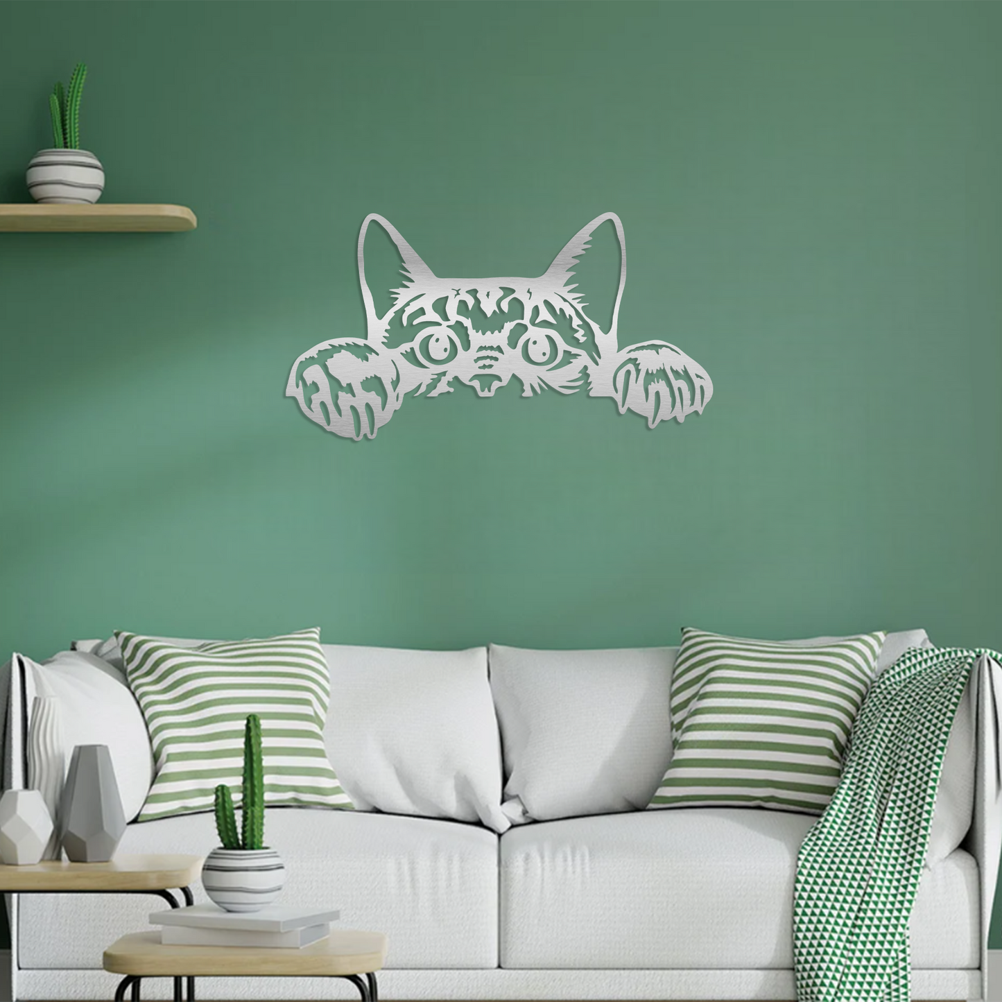Peeking Cat Wall Art