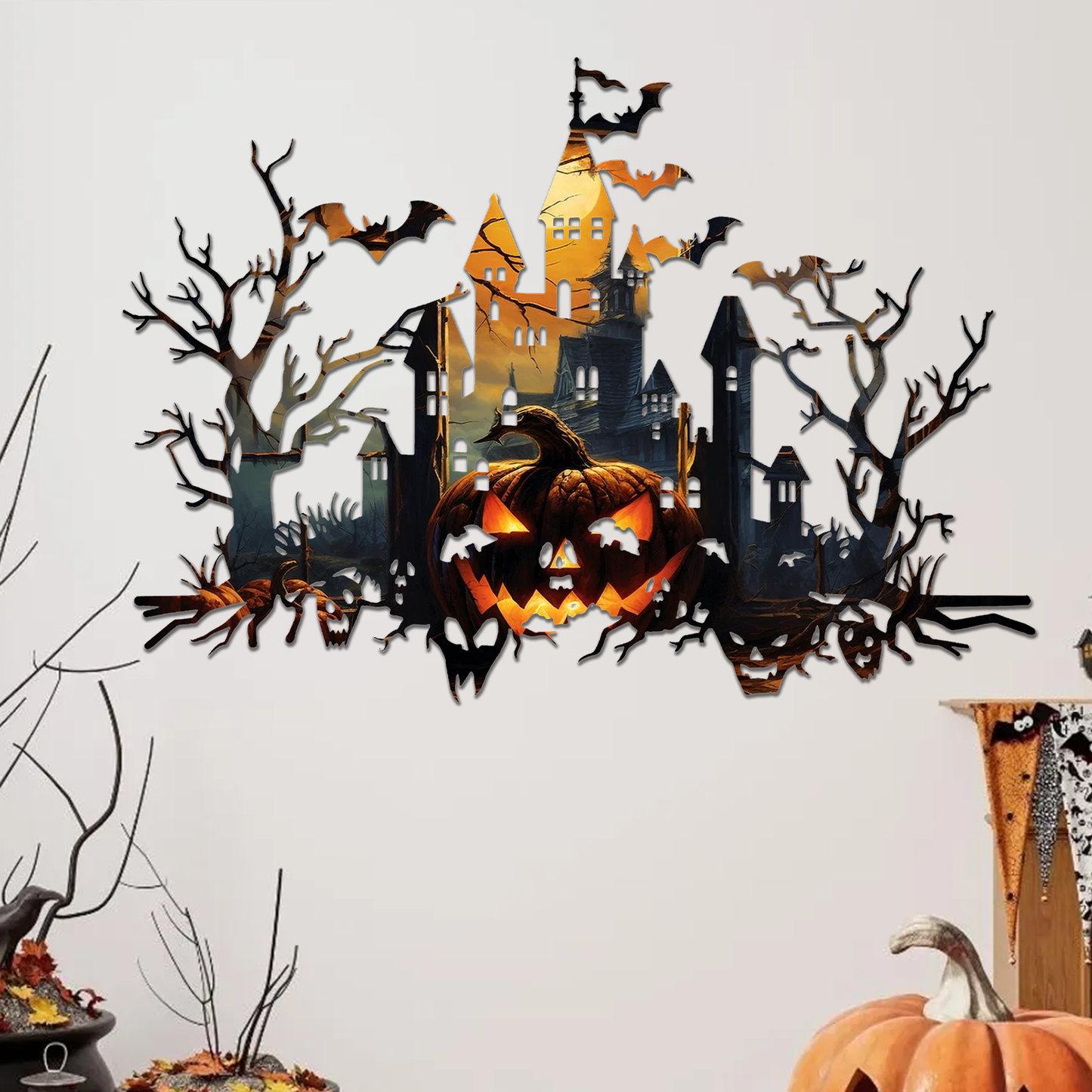 Haunted House Printed Wall Art