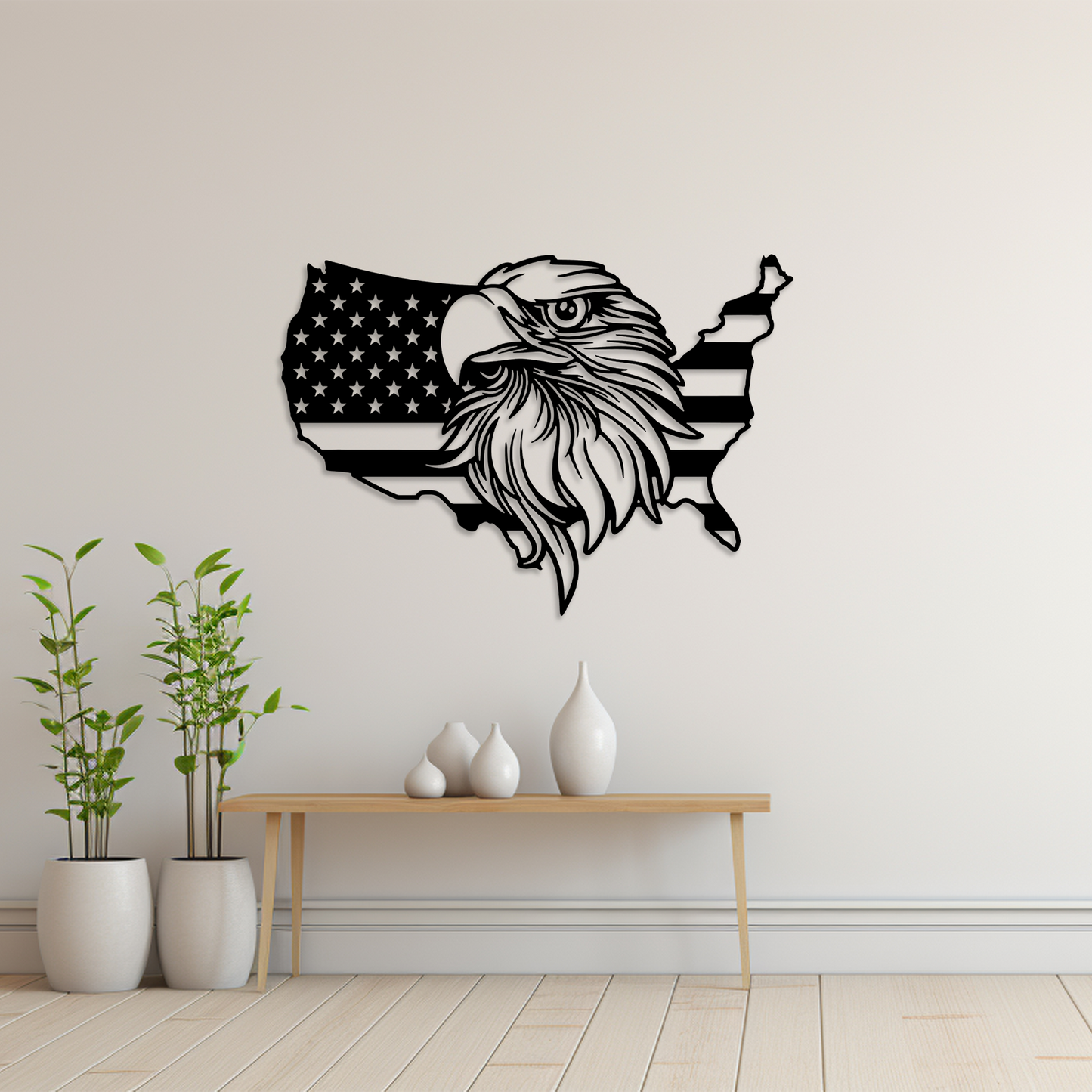 American Flag Eagle Wall Art