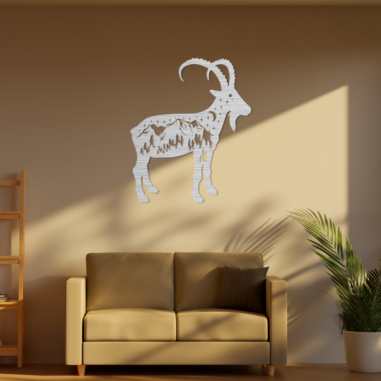 Majestic Mountain Goat Wall Art