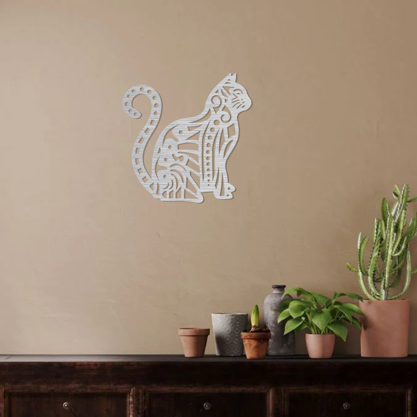 Intricate Cat Wall Art