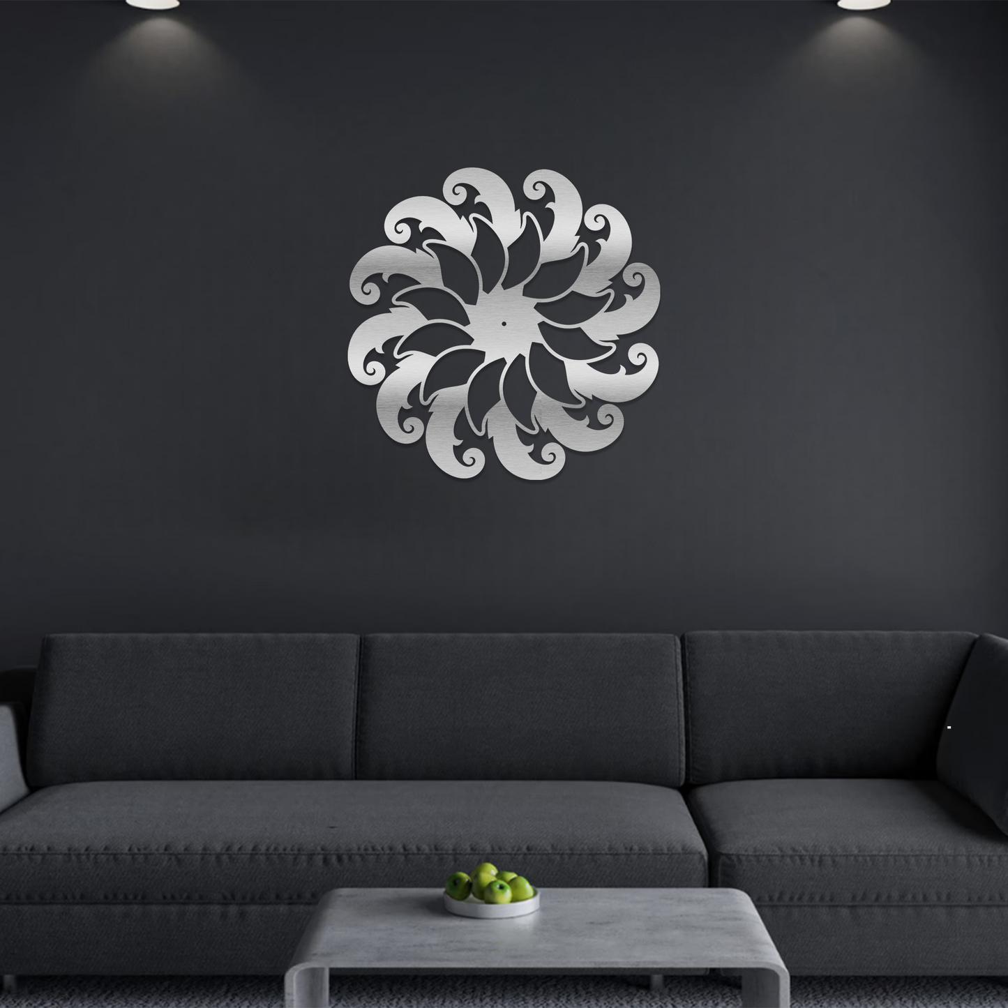 Whirling Sunflower Wall Art