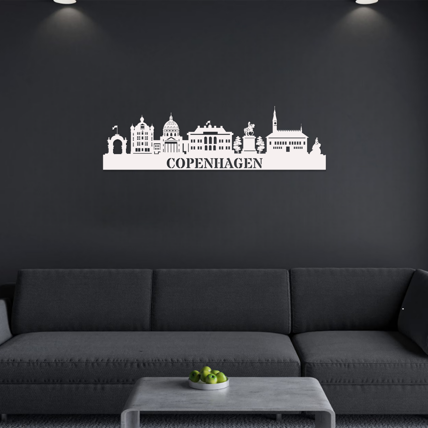 Copenhagen Skyline Wall Art