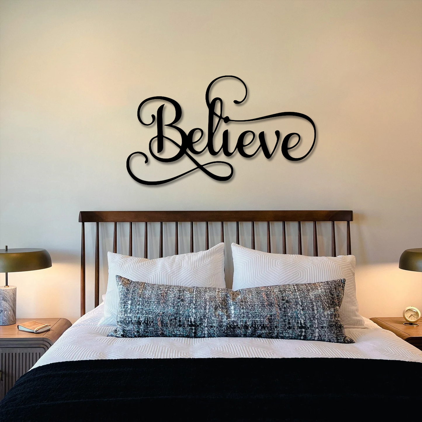 Believe Script Wall Art