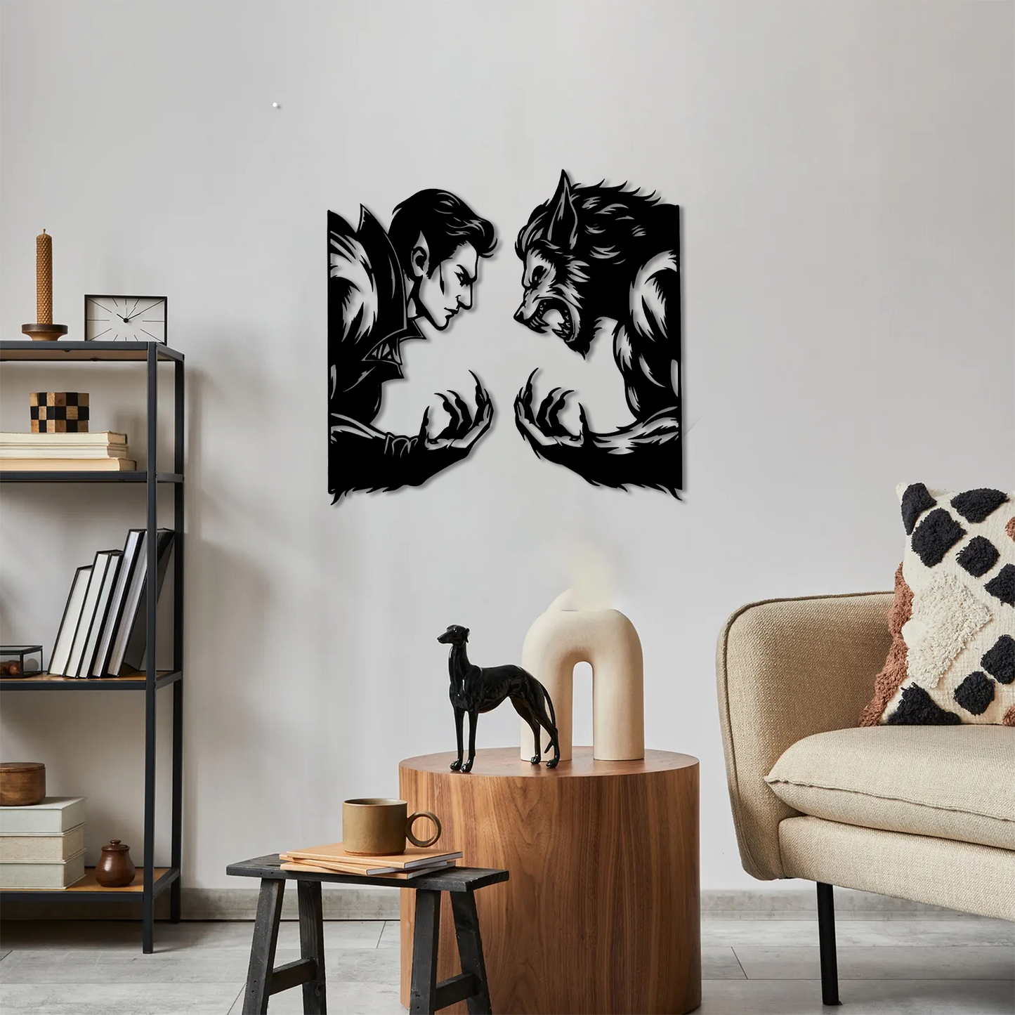 Vampire v Werewolf Wall Art