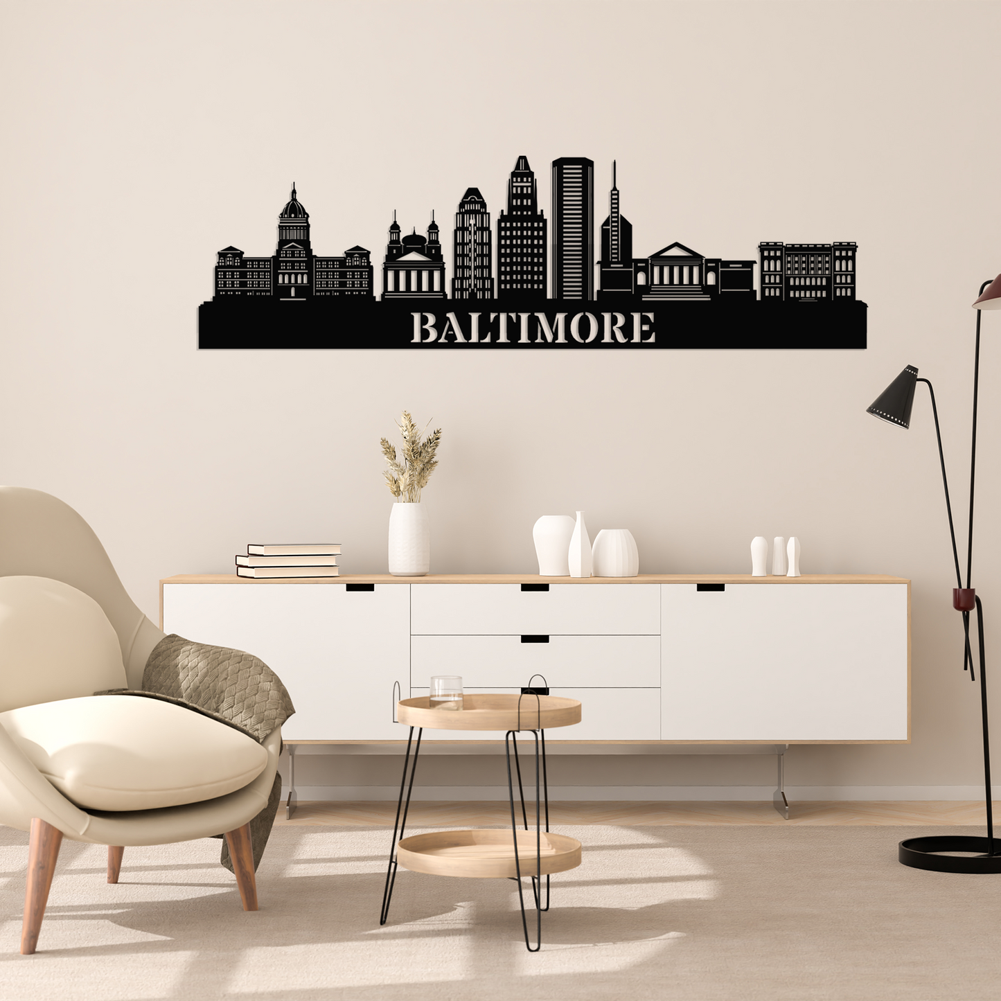 Baltimore Skyline Wall Art