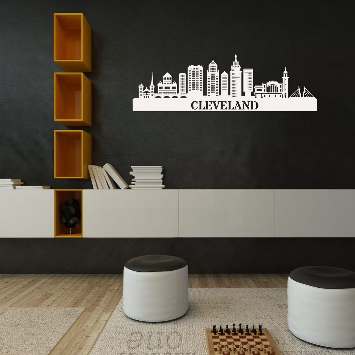 Cleveland Skyline Wall Art