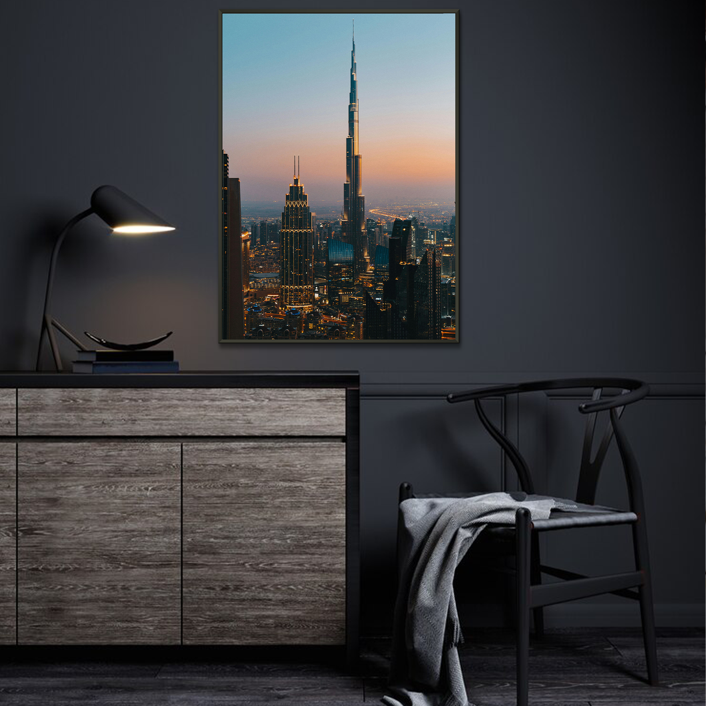 Burj Khalifa Framed Print