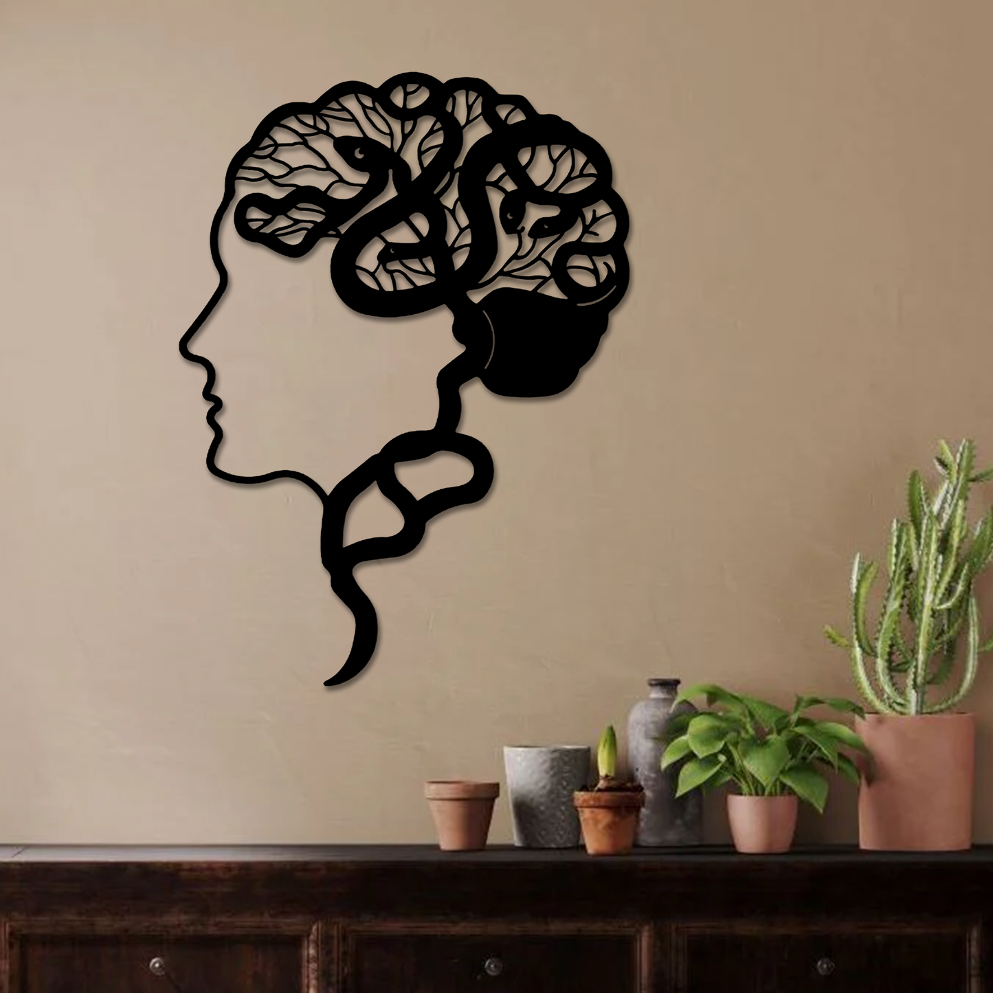 Brainiac Medusa Wall Art
