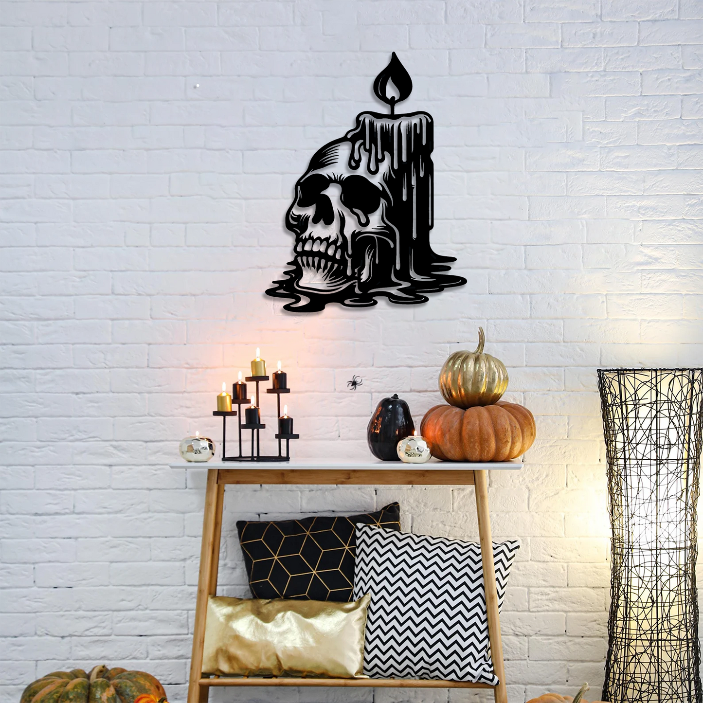 Melting Skull Wall Art