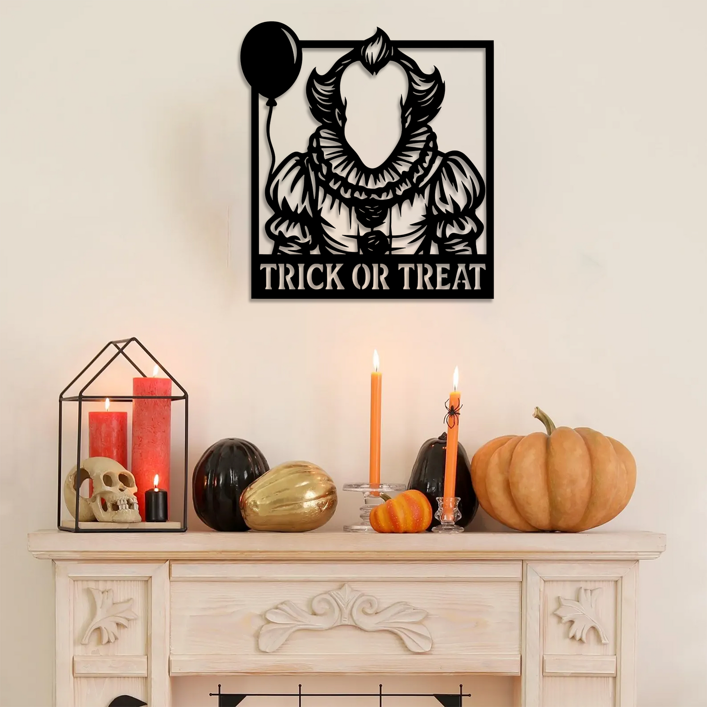Eerie Clown Wall Art