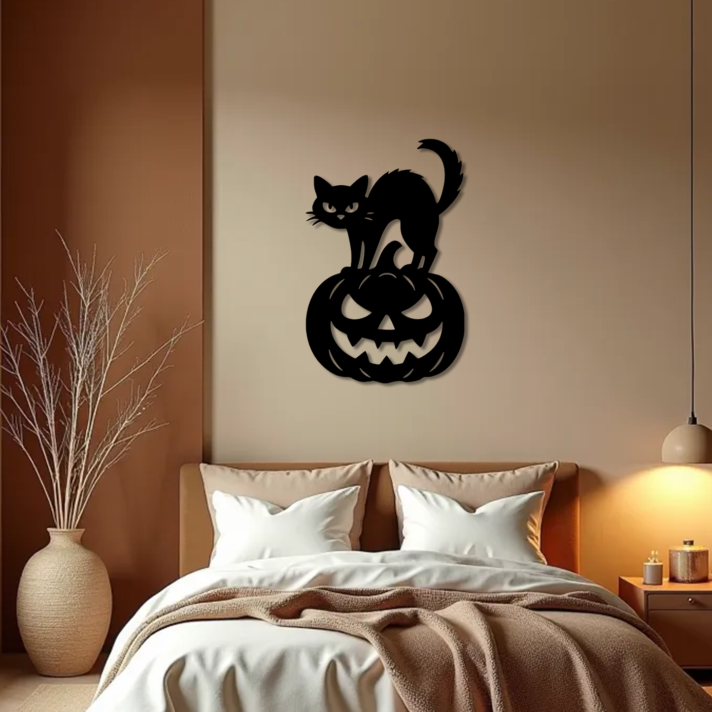 Pumpkin Cat Wall Art