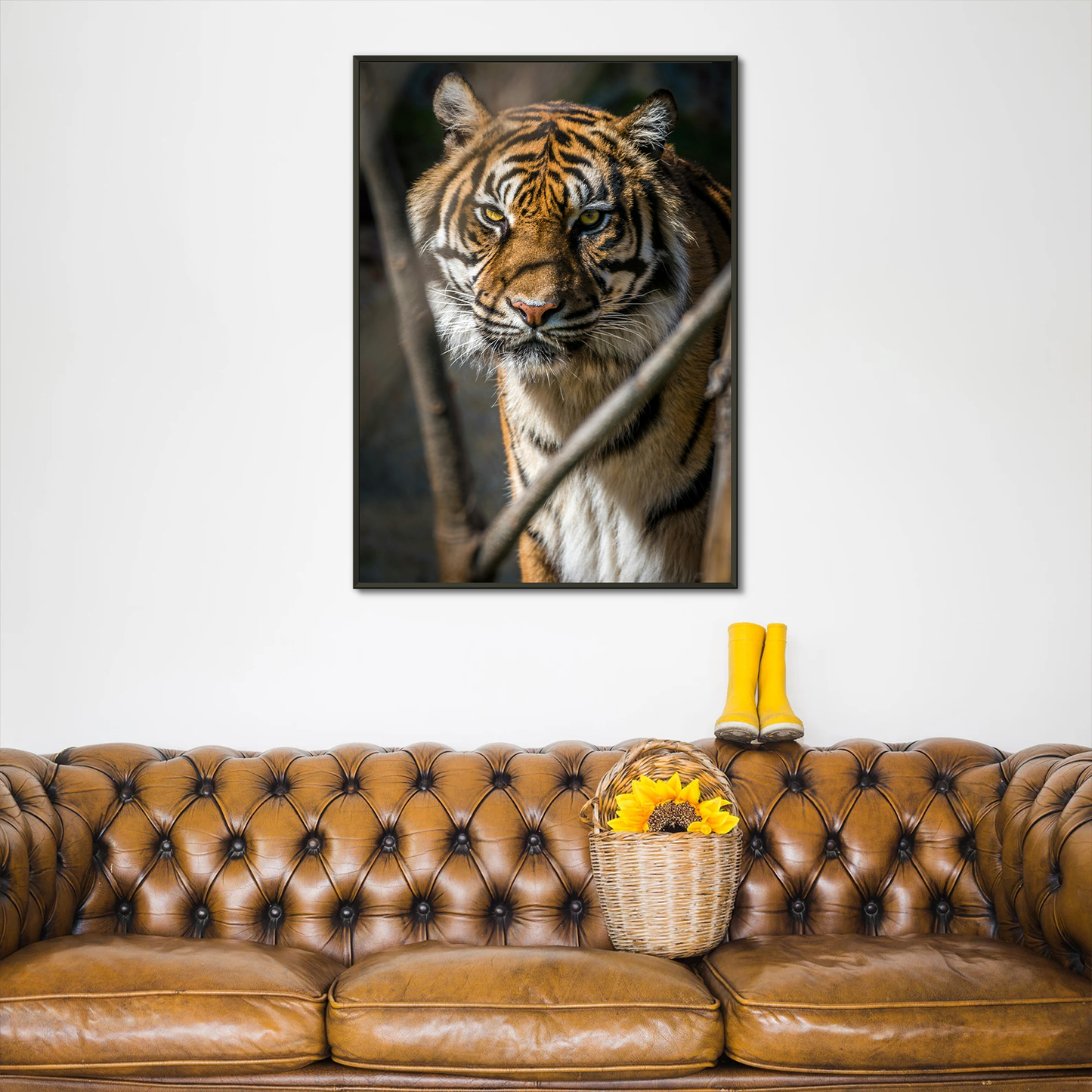Tiger Watch Framed Print