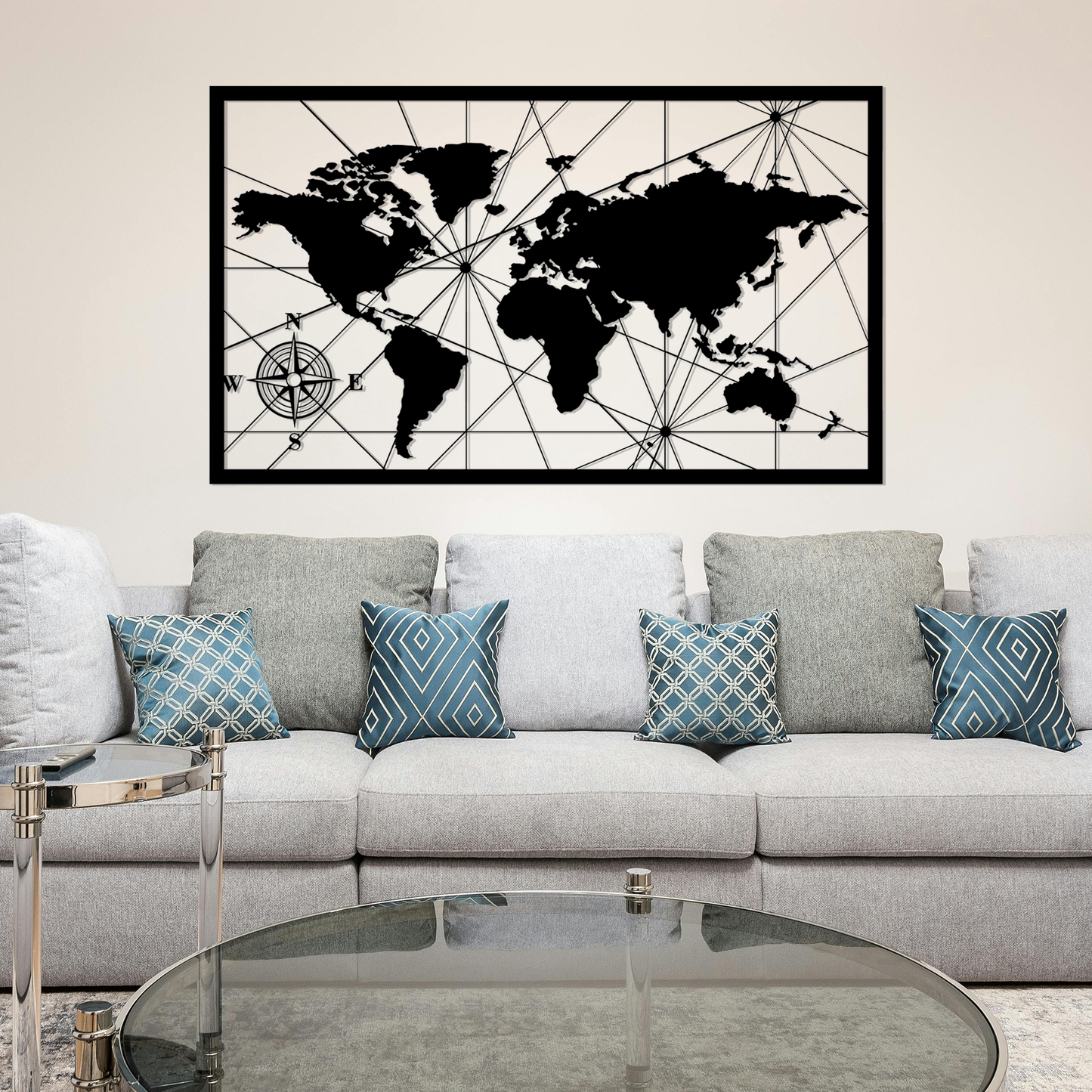 World Map Wall Art