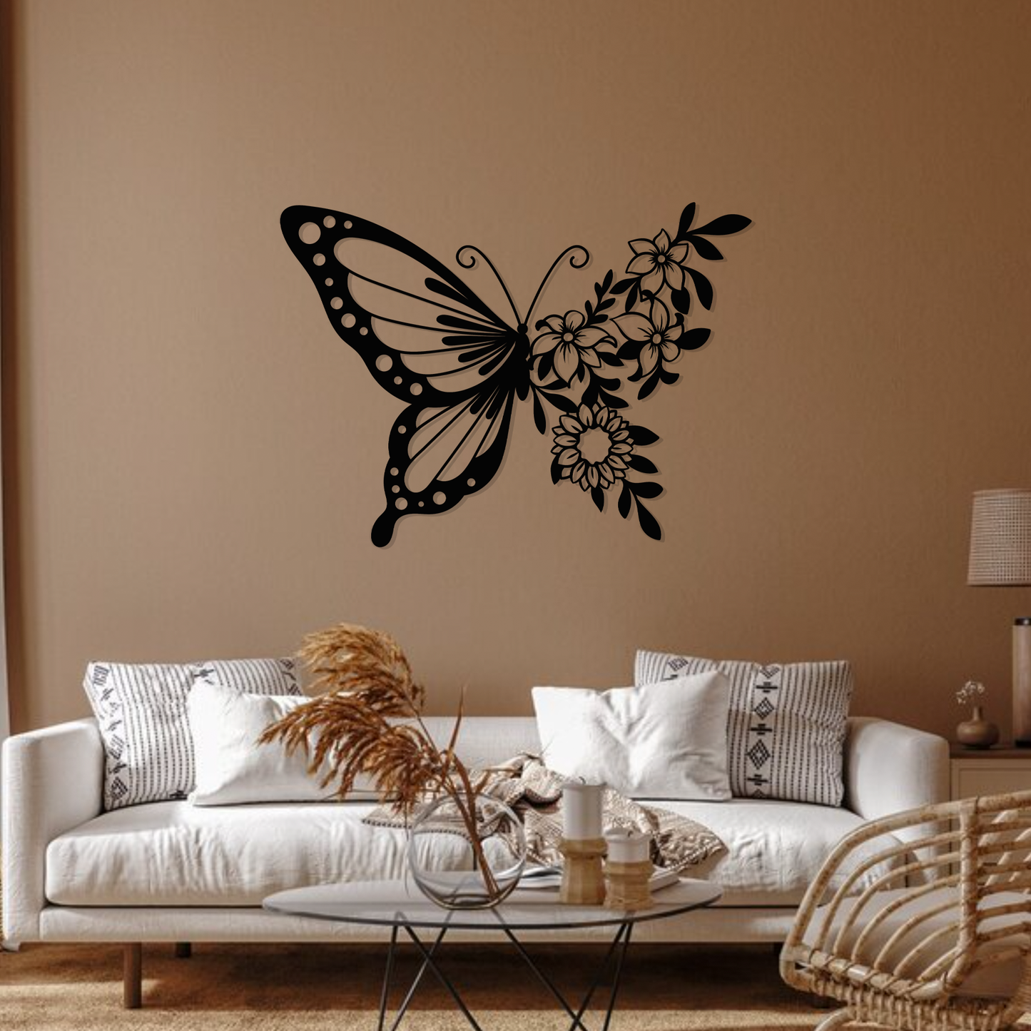 Floral Butterfly Wall Art