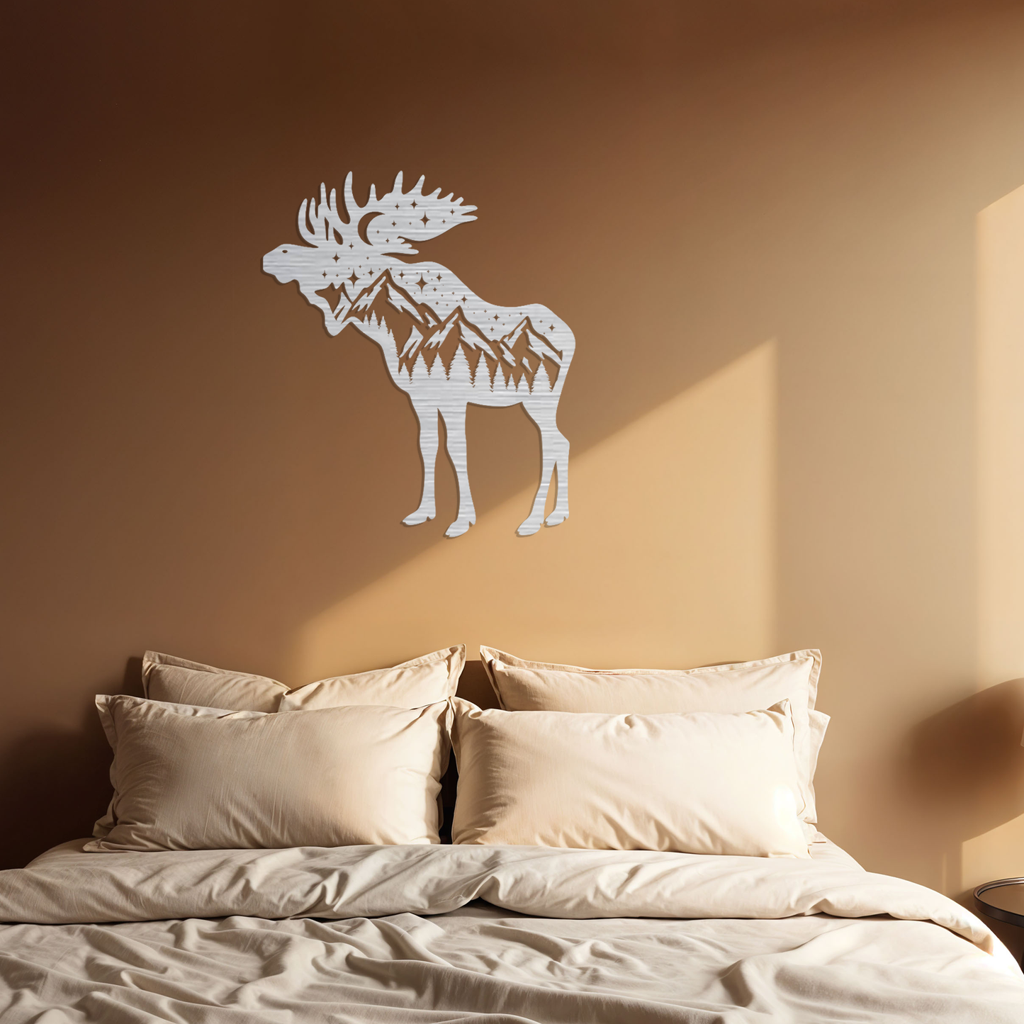 Mountain Moose Scene Wall Art