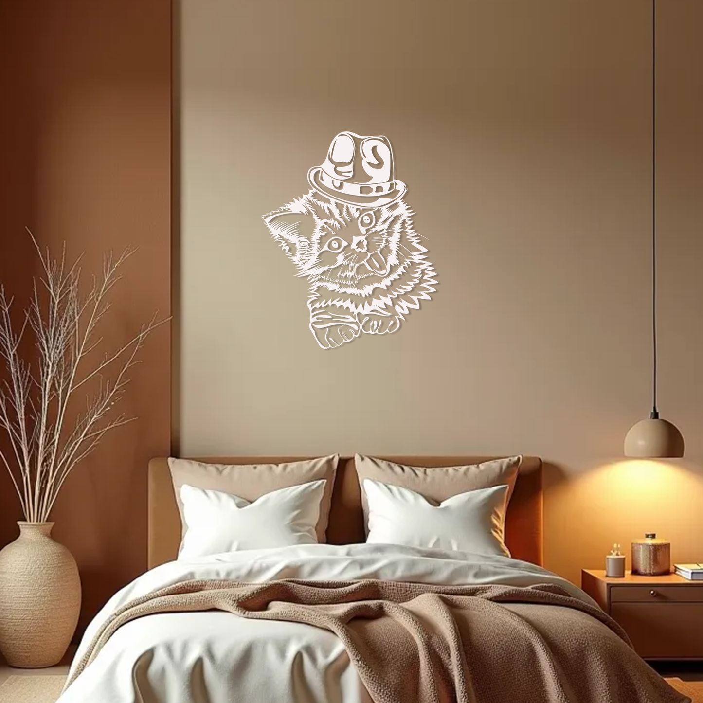 Hipster Kitten Wall Art