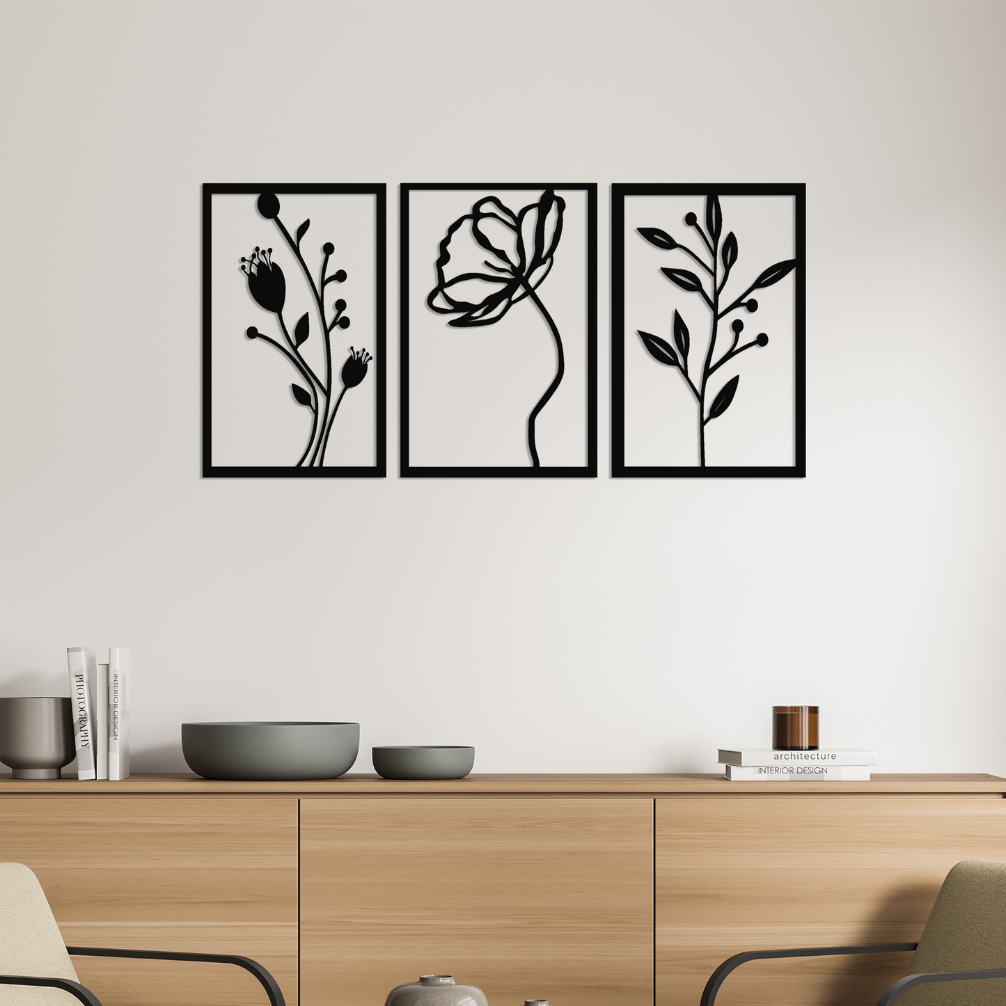 Timeless Botanicals - 3 Piece Wall Art