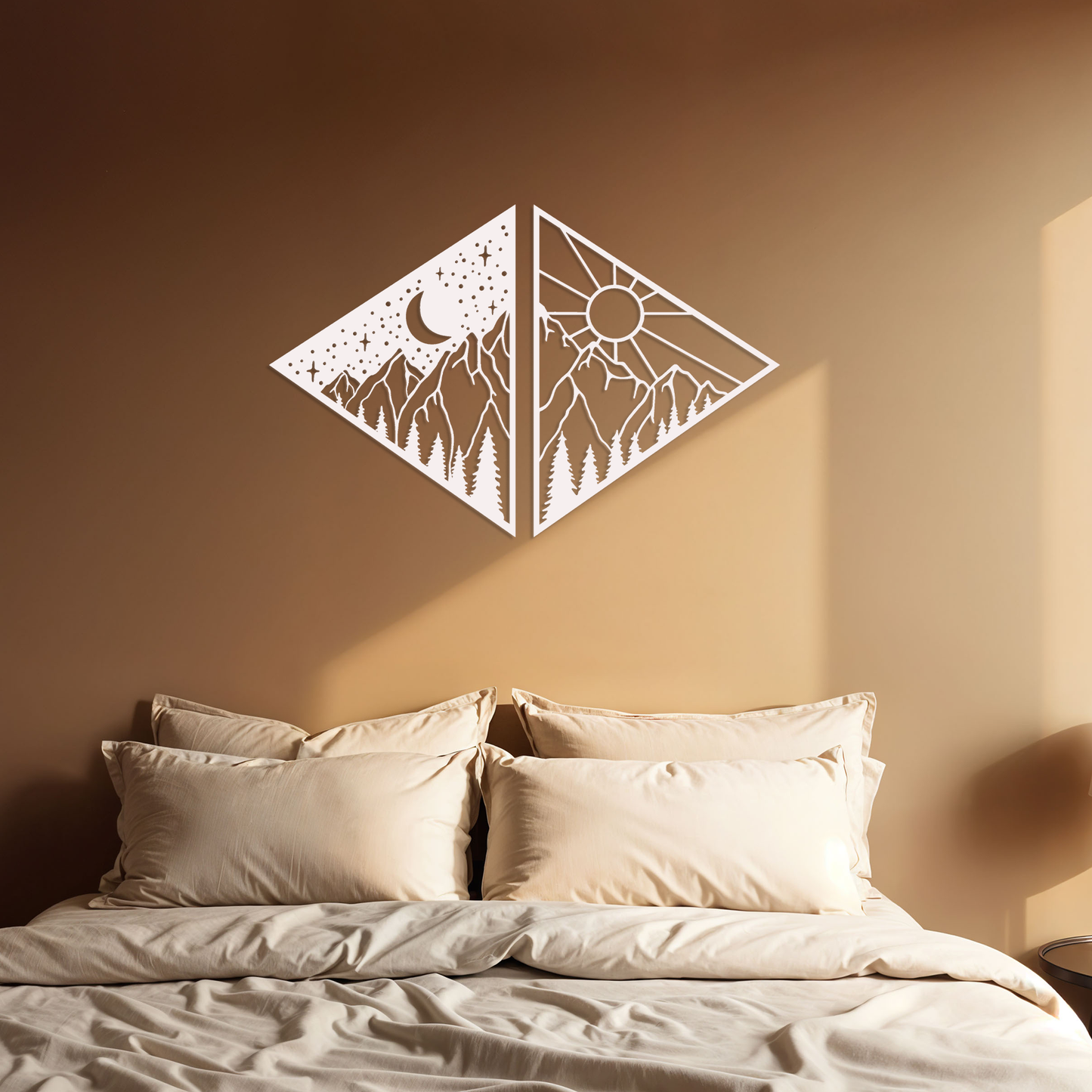 Day & Night Mountains Wall Art
