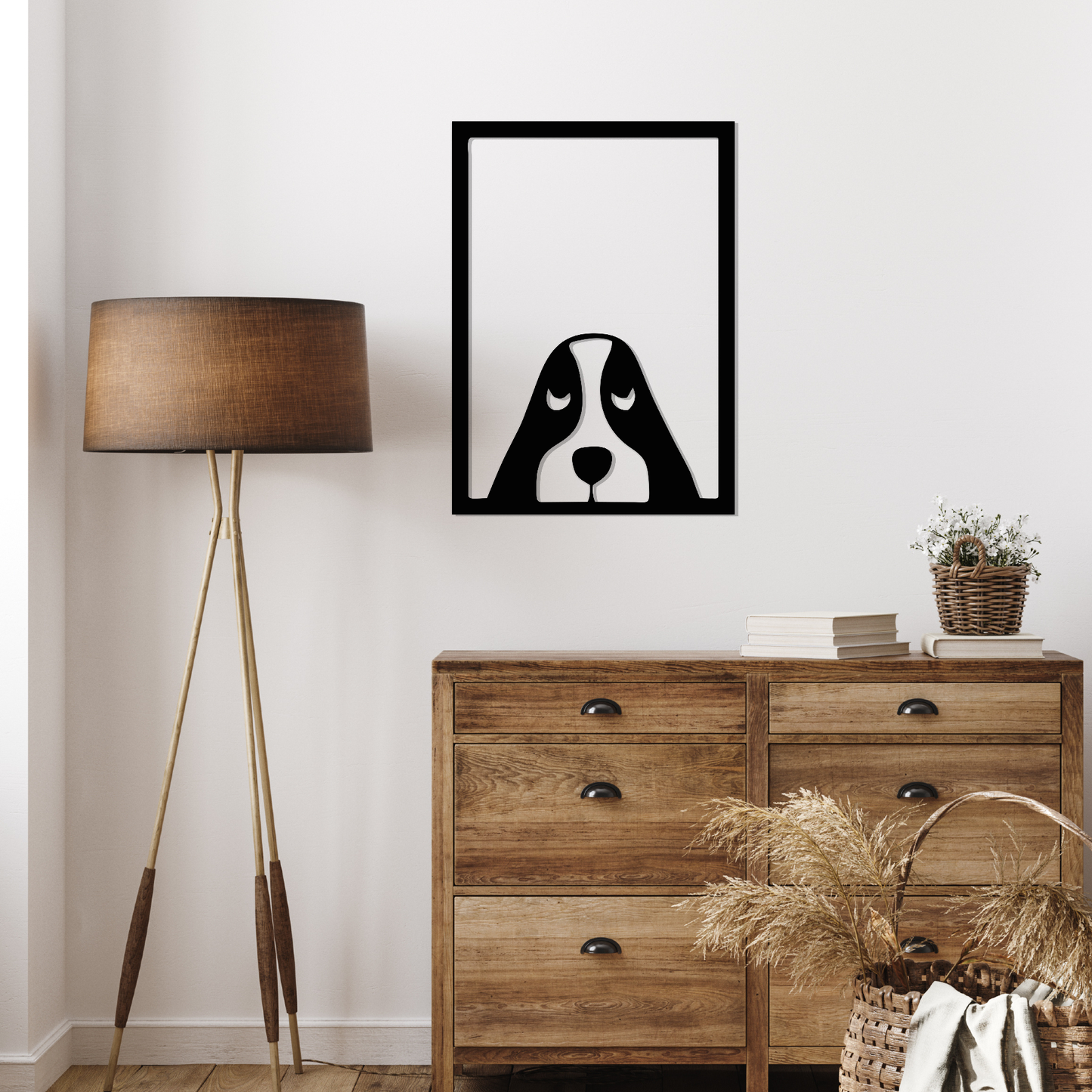 Peeking Dog Wall Art