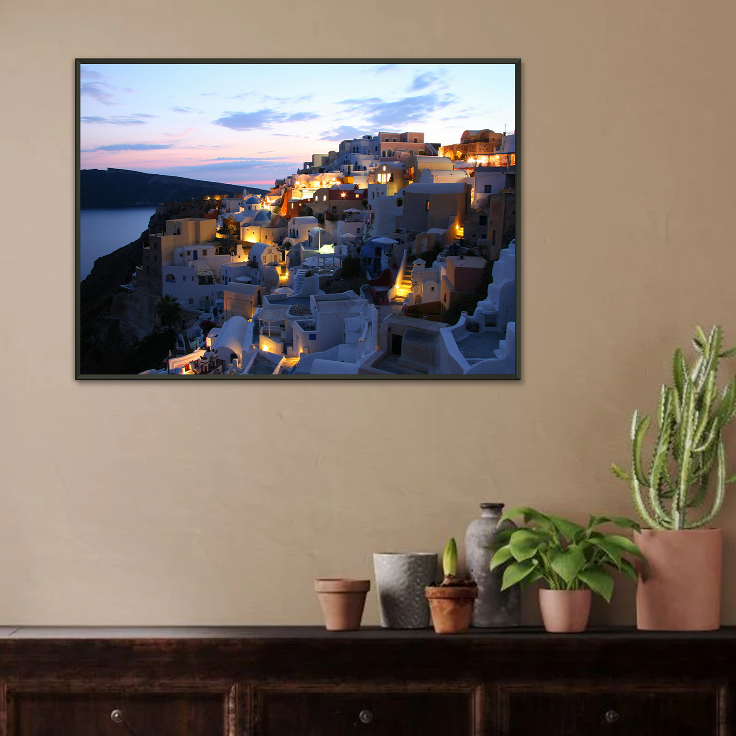Cliffside Serenity Framed Print