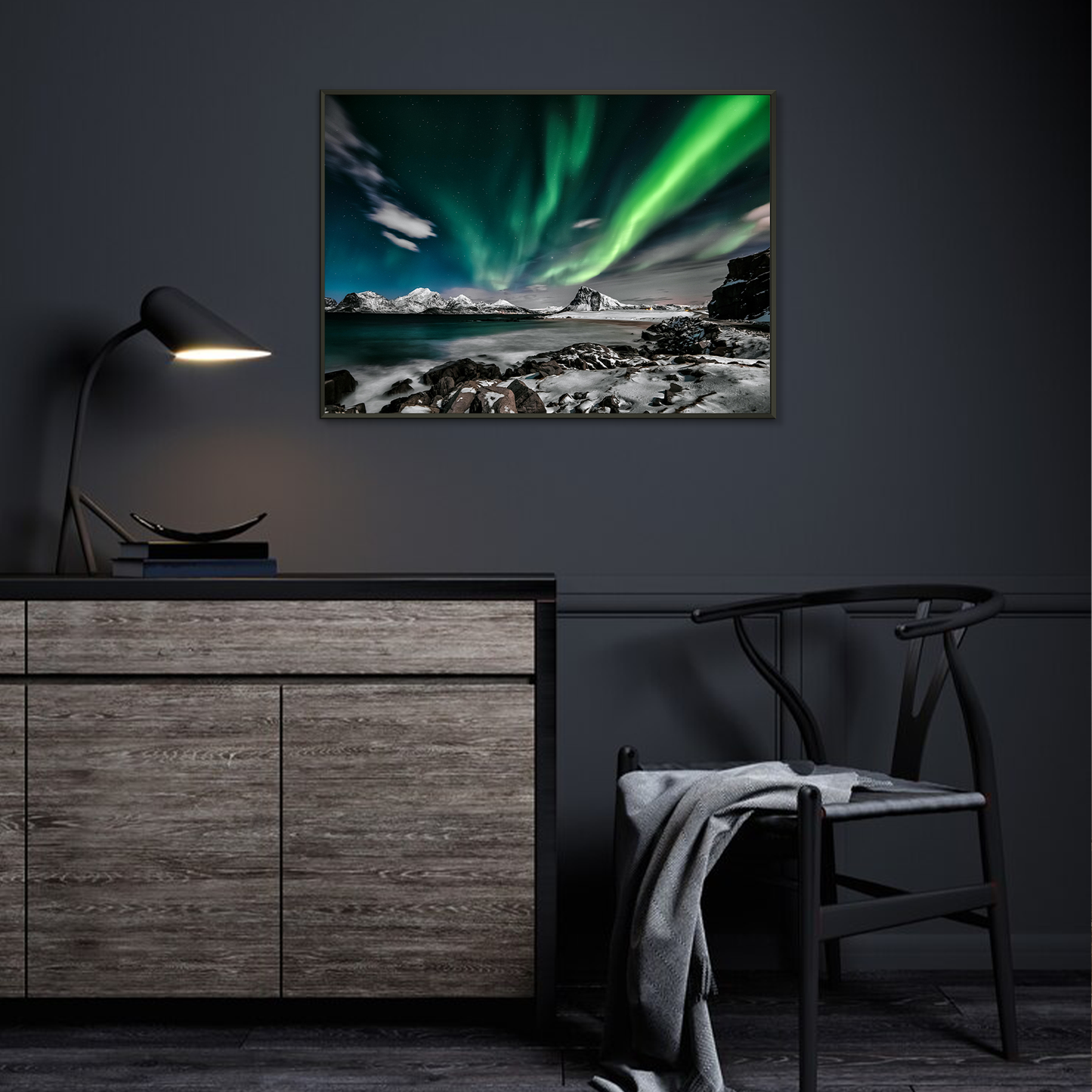 Northern Lights Framed Print
