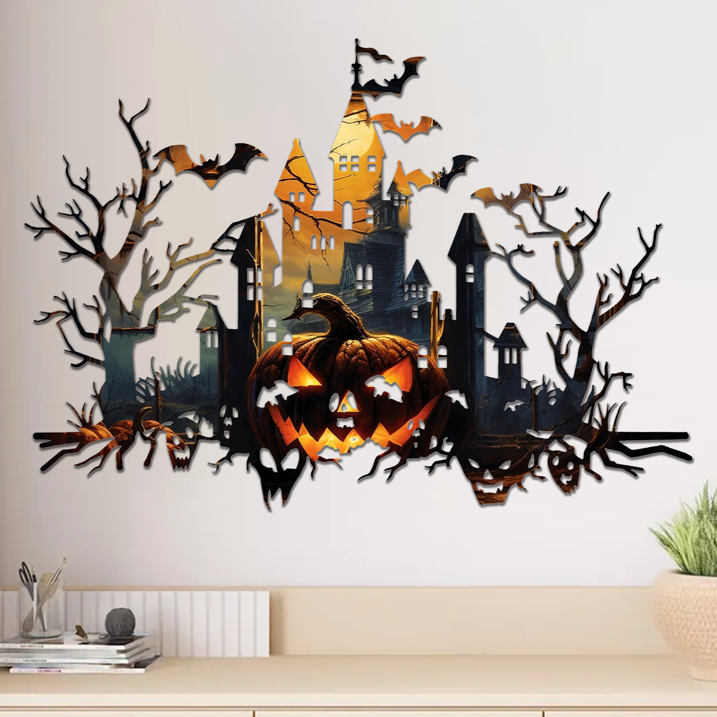Haunted House Printed Wall Art