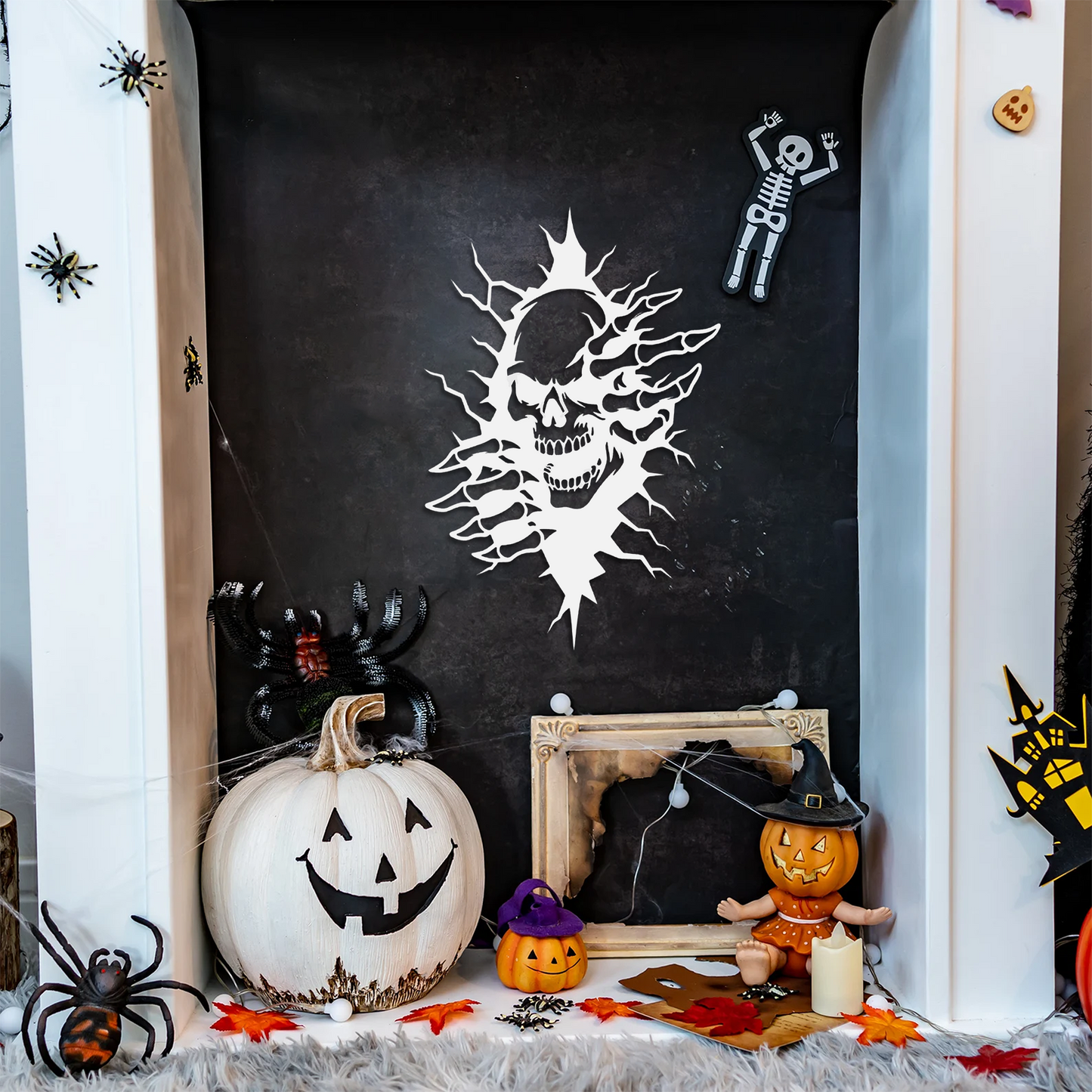 Peeking Skull Wall Art