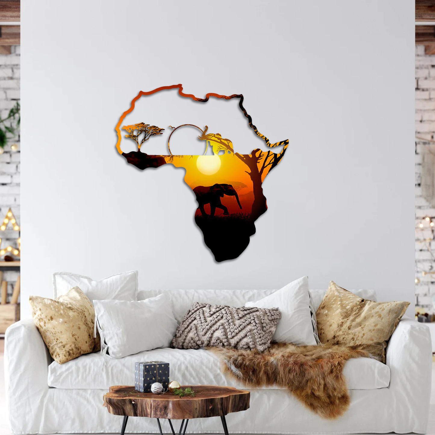 African Sunset Printed Wall Art