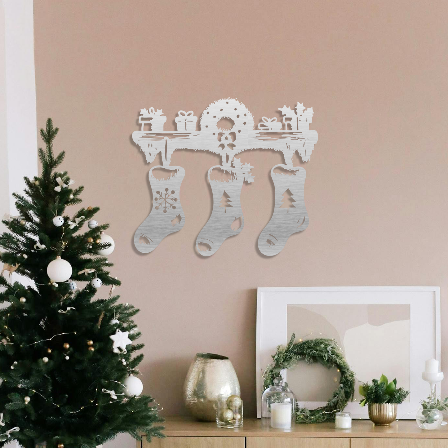 Christmas Stockings Wall Art