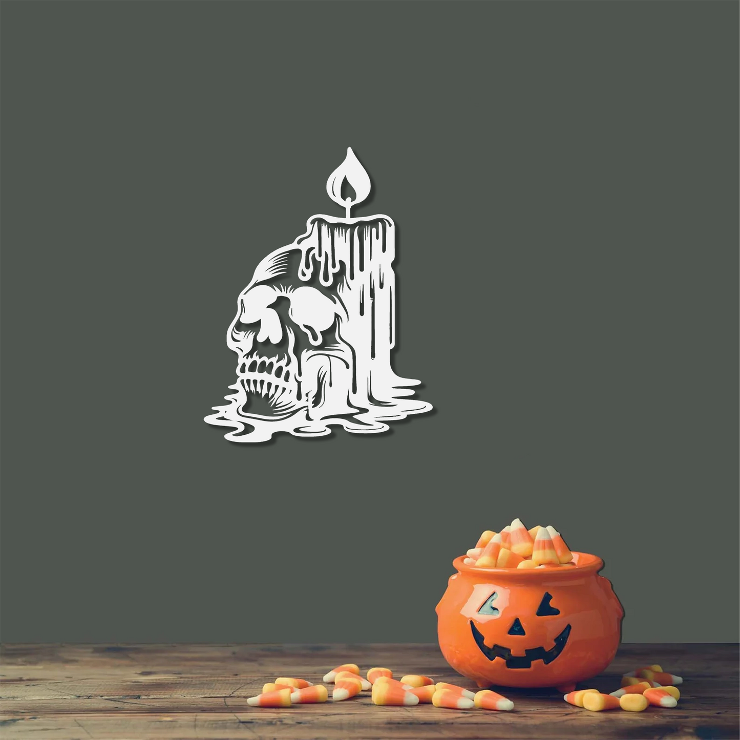 Melting Skull Wall Art