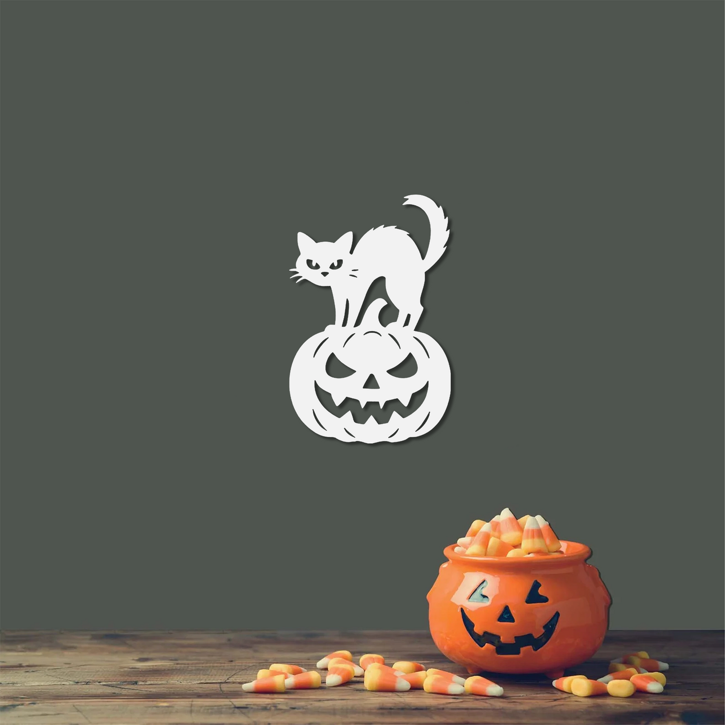 Pumpkin Cat Wall Art