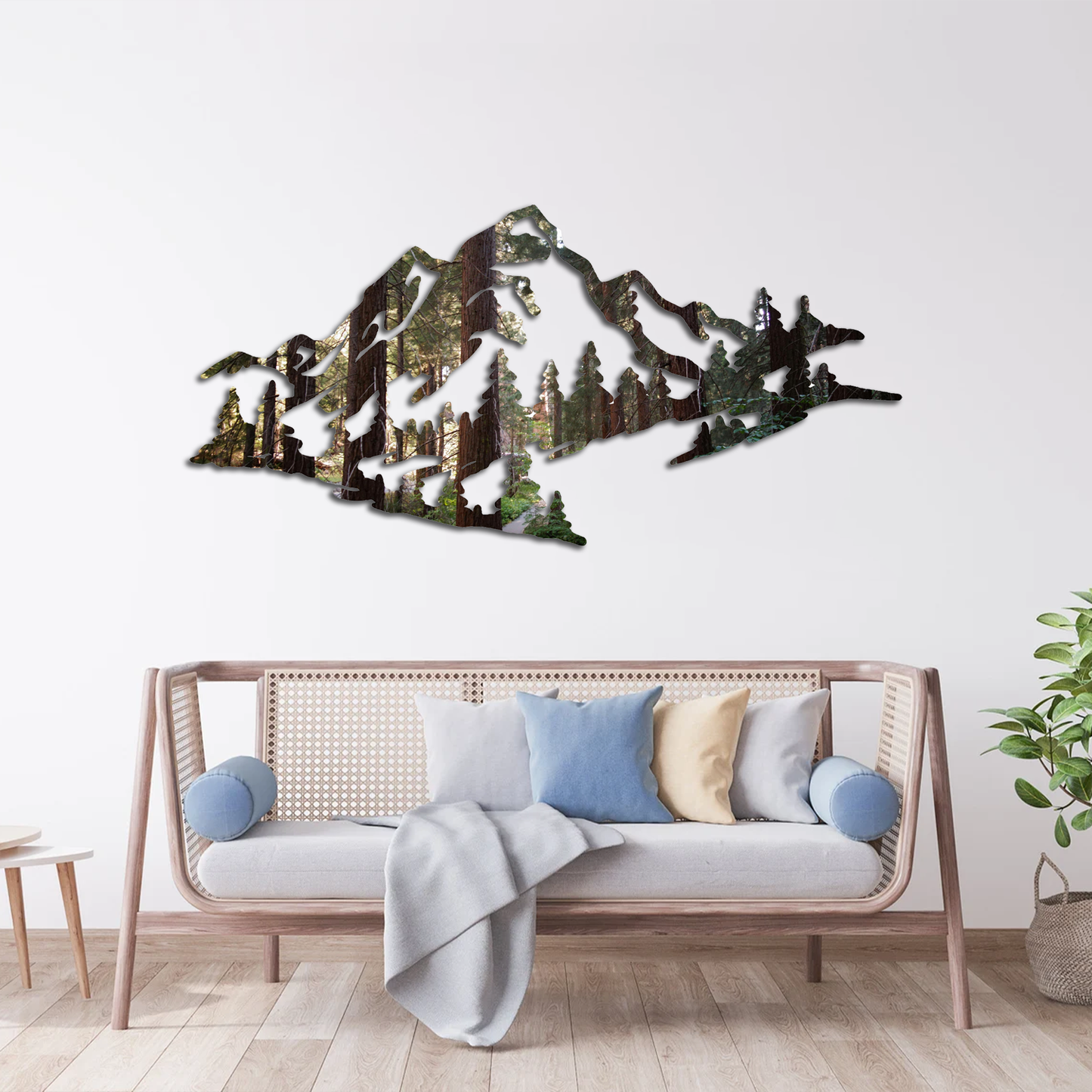 Redwood Mountain Peaks Printed Wall Art