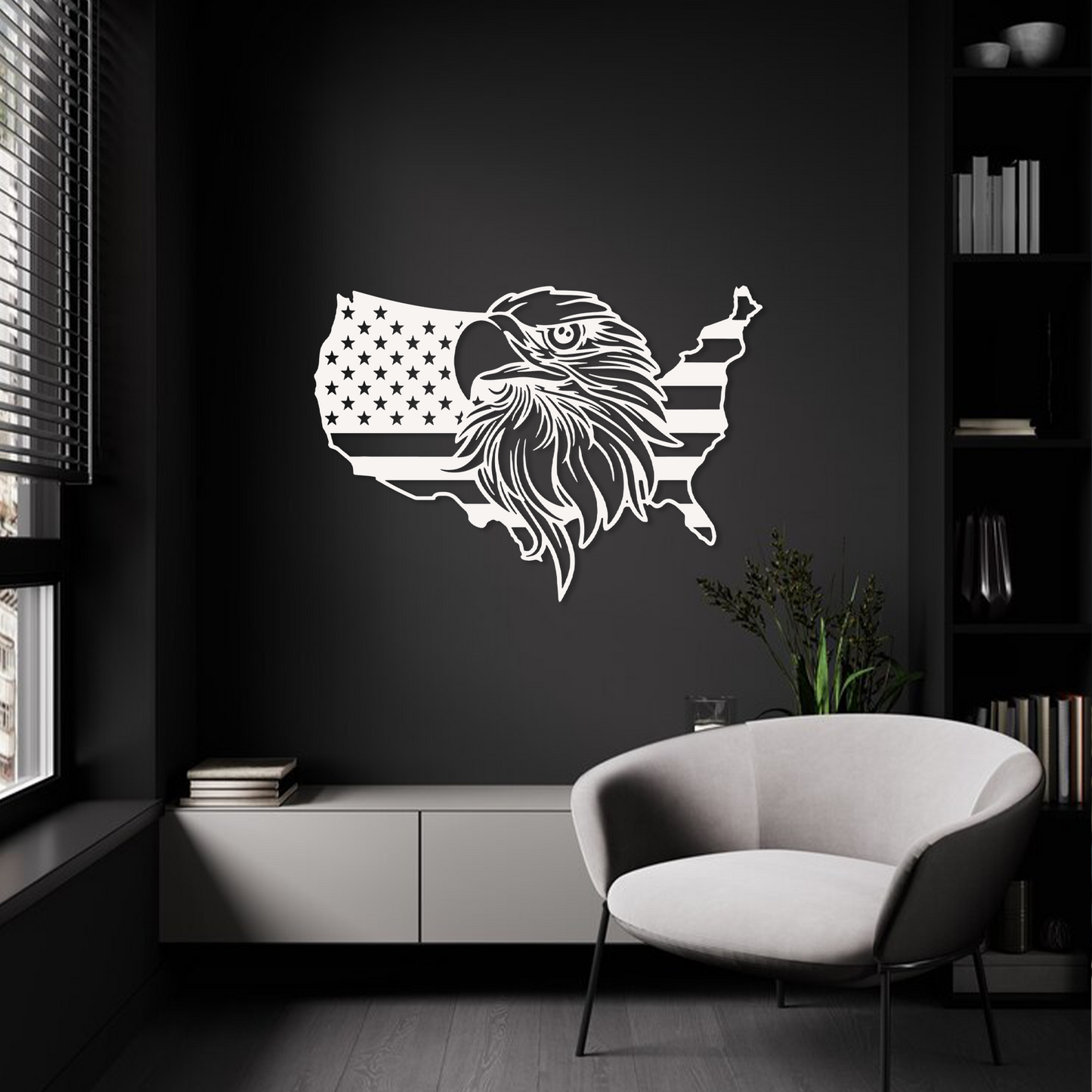 American Flag Eagle Wall Art