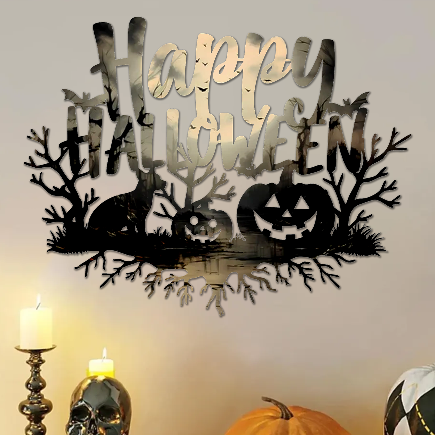 Happy Halloween Printed Wall Art