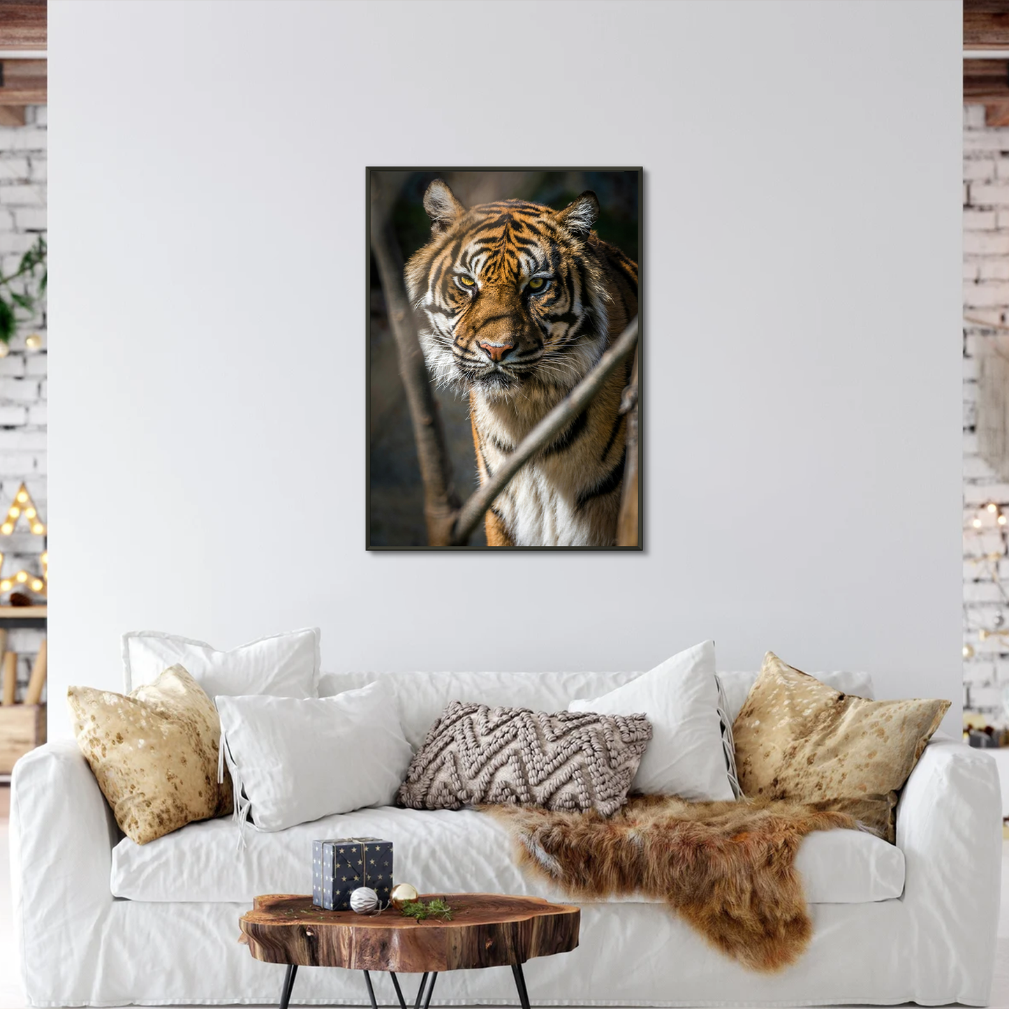 Tiger Watch Framed Print