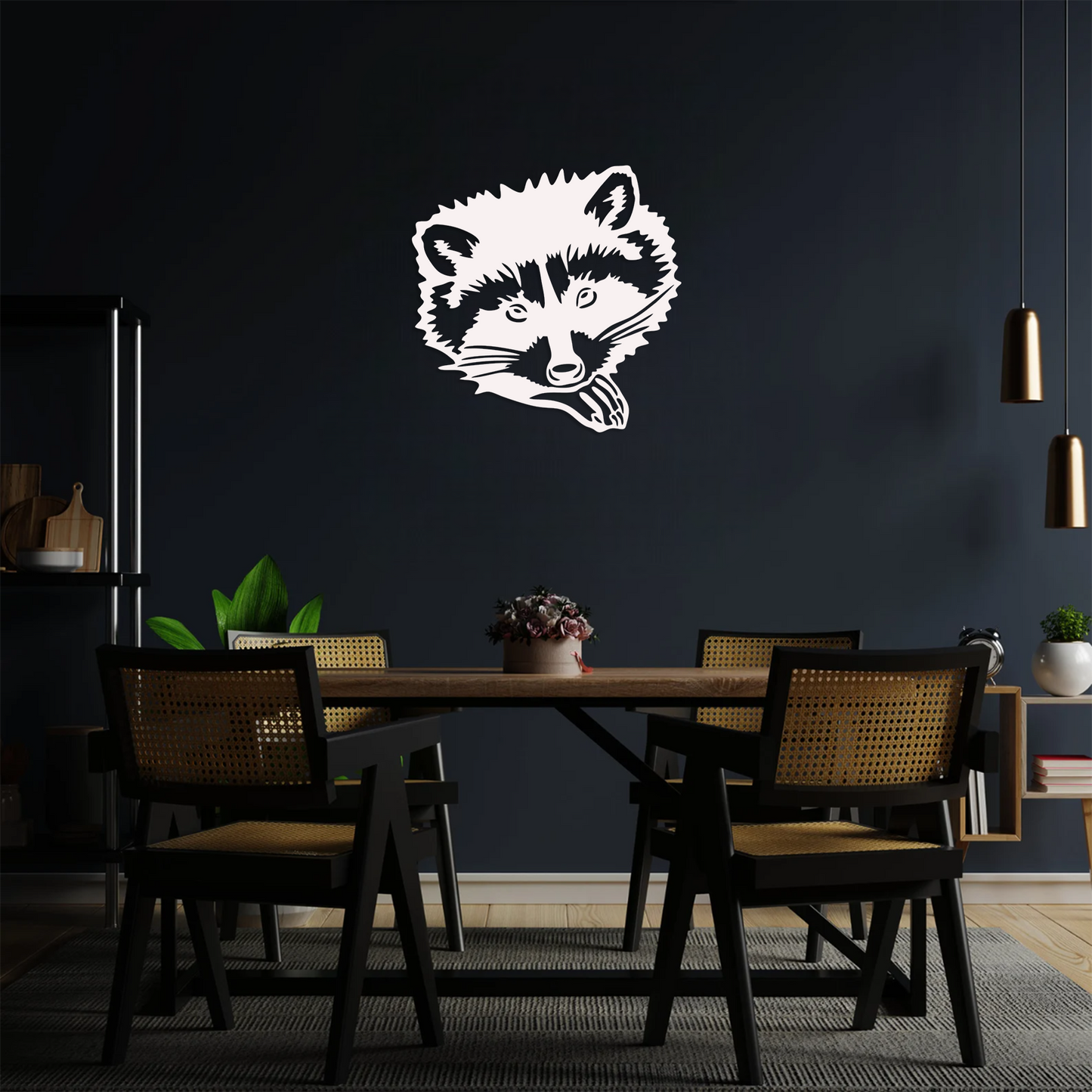 Curious Raccoon Wall Art