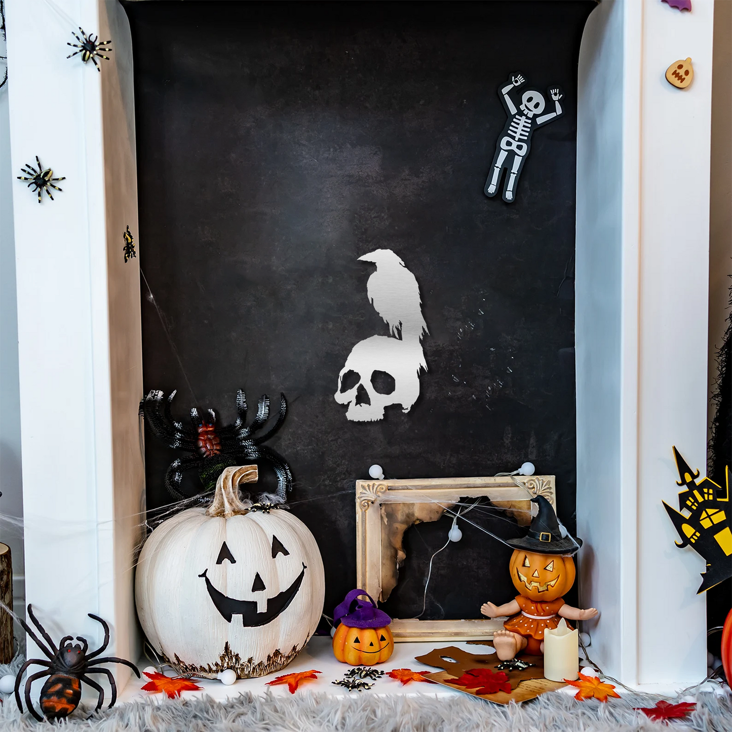 Raven Skull Wall Art
