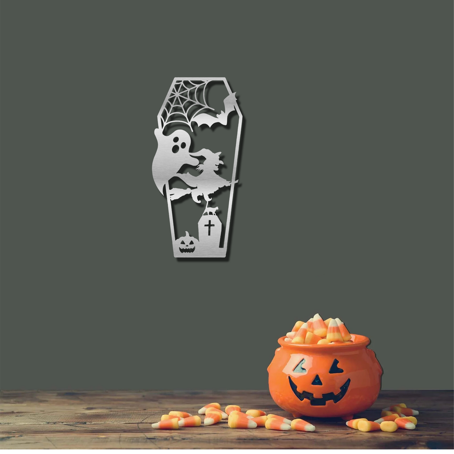 Spooky Coffin Wall Art