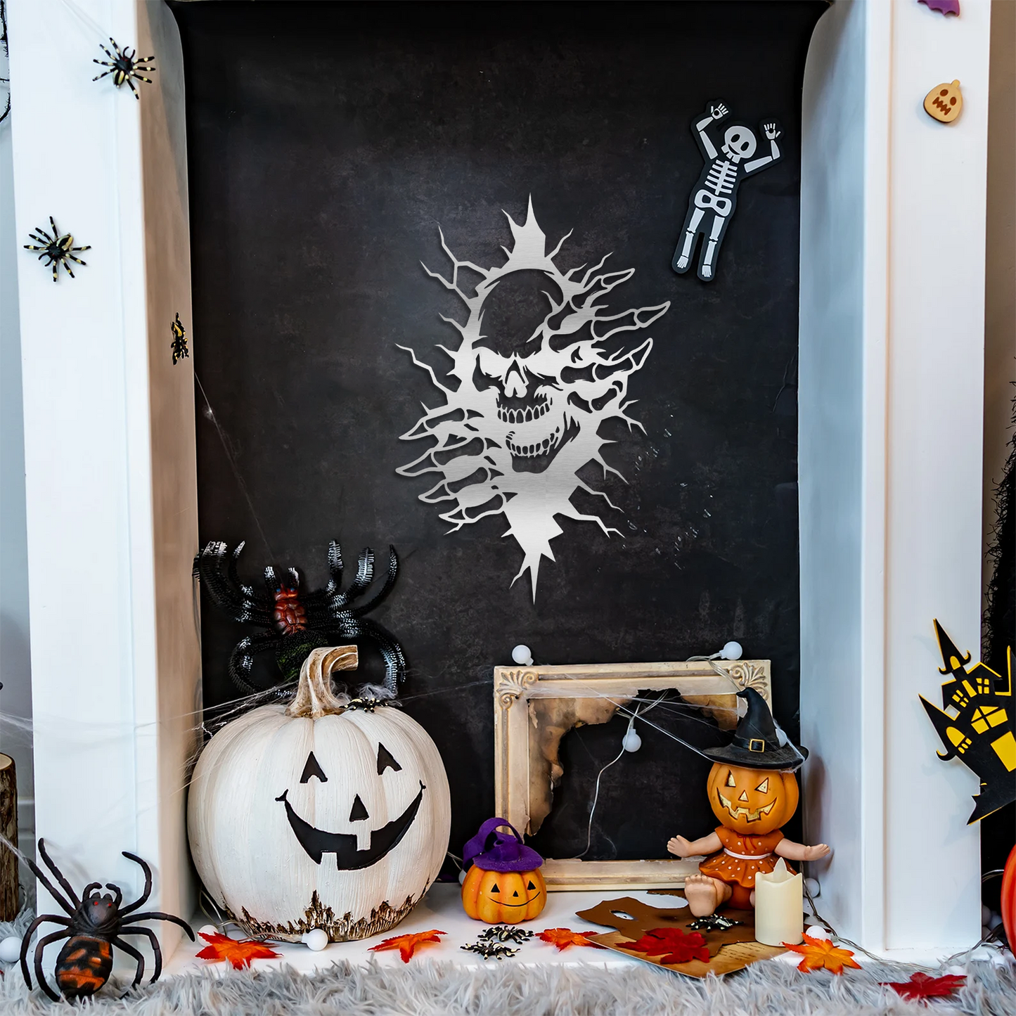 Peeking Skull Wall Art