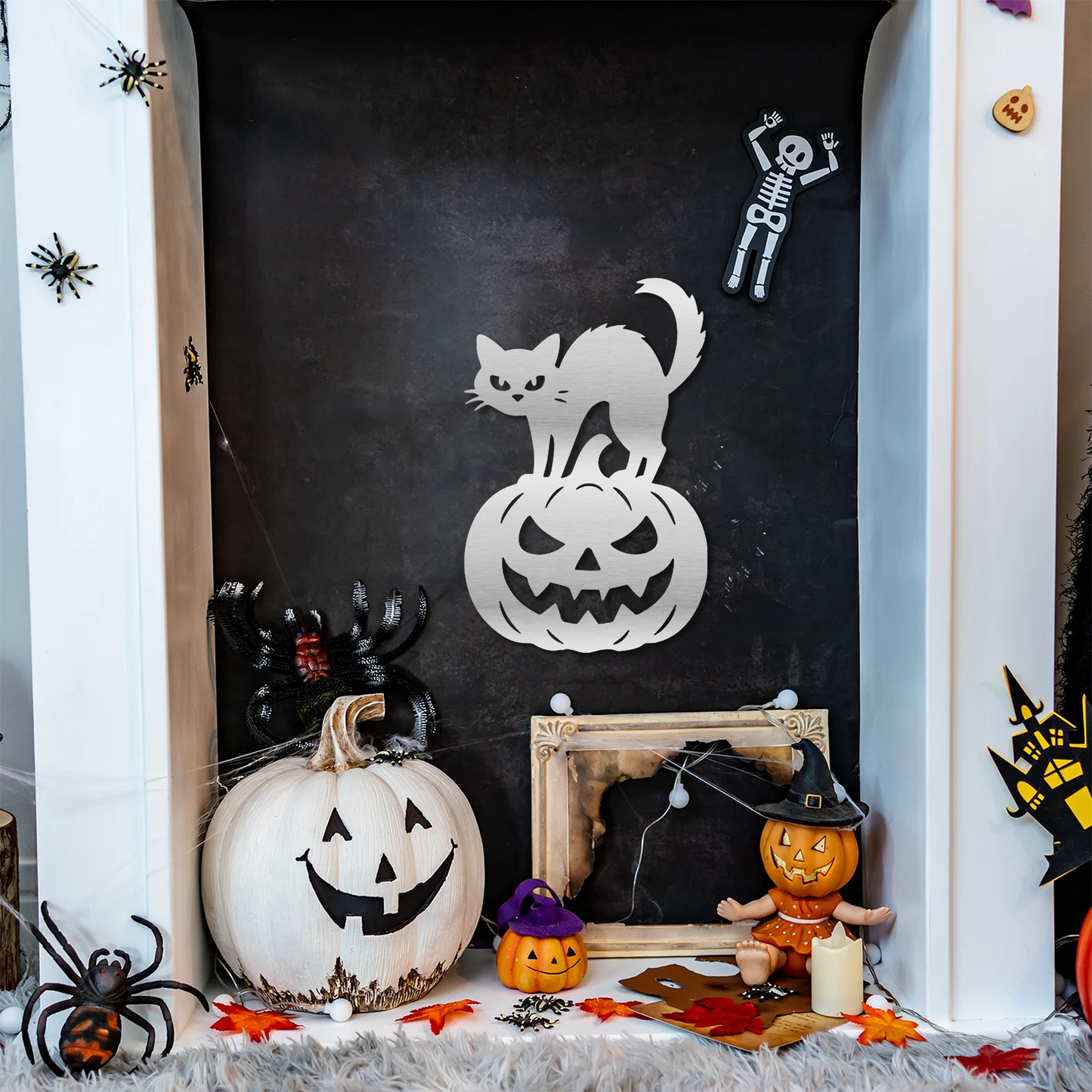 Pumpkin Cat Wall Art