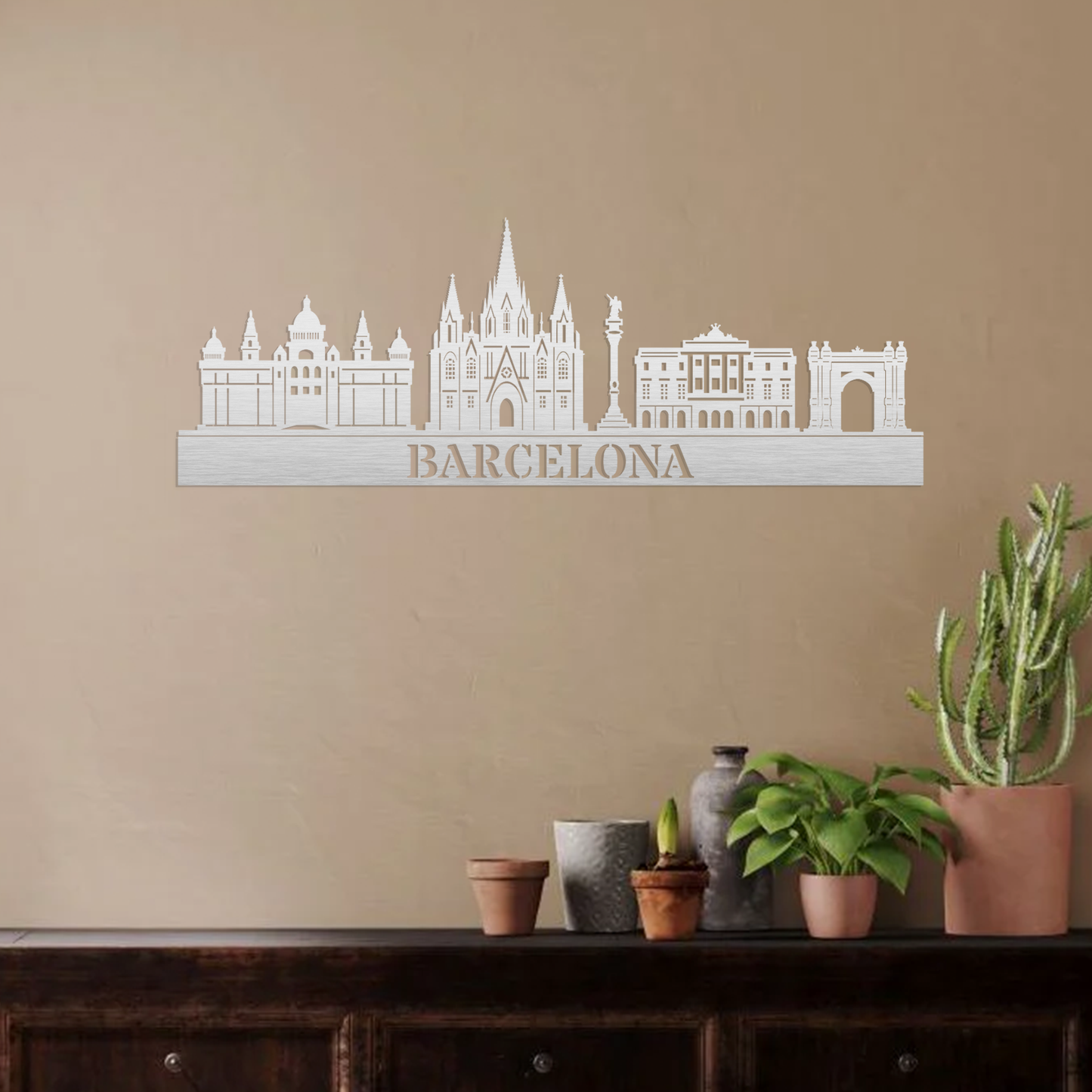 Barcelona Skyline Wall Art