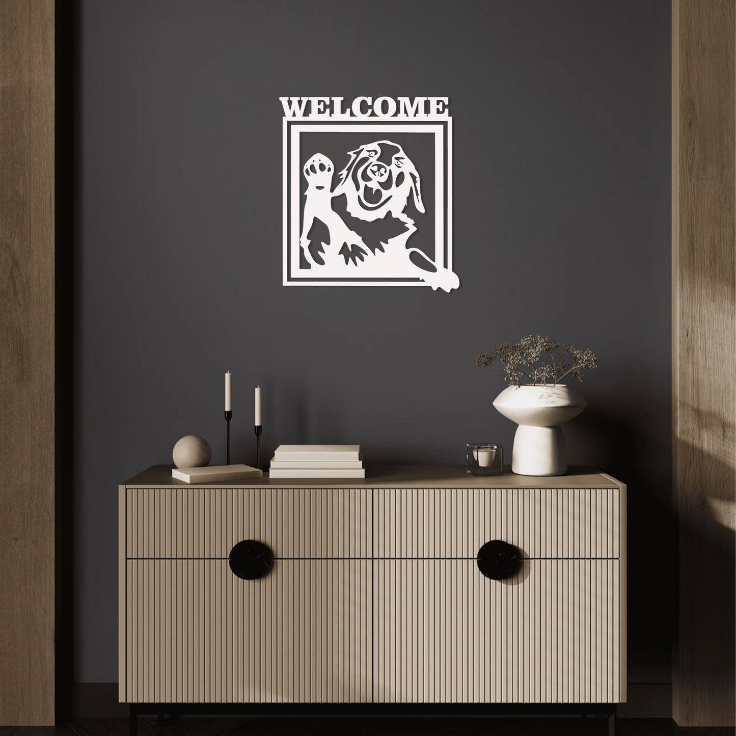 Welcome Doggo Wall Art