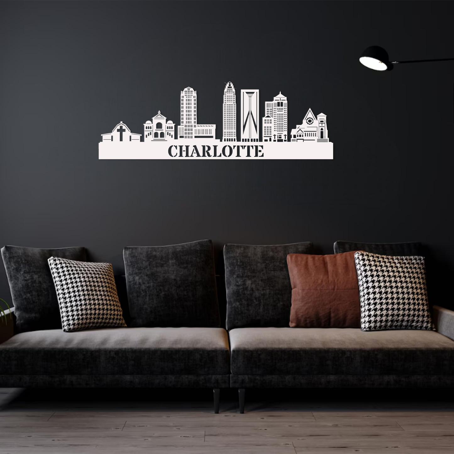 Charlotte Skyline Wall Art
