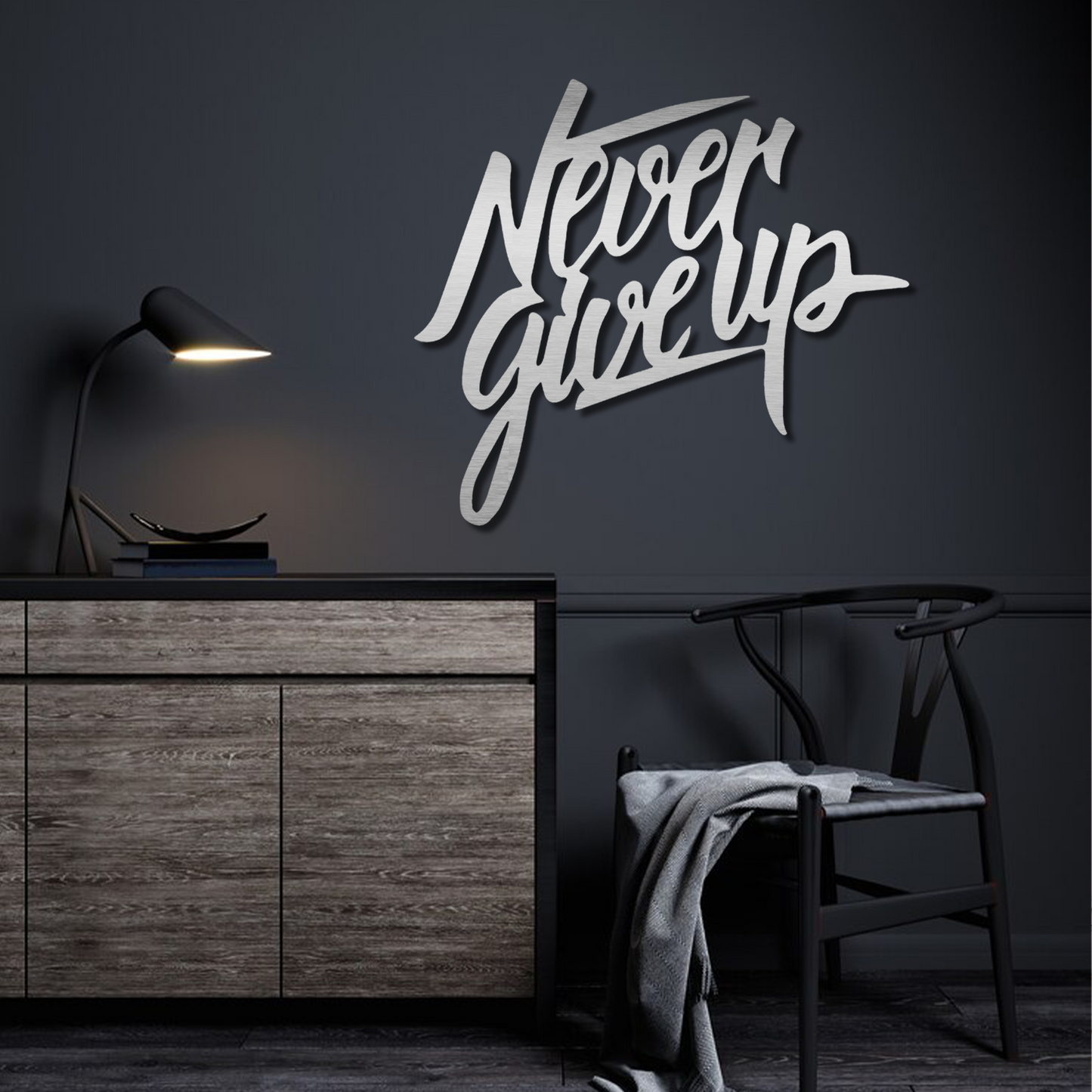 Never Give Up Wall Art
