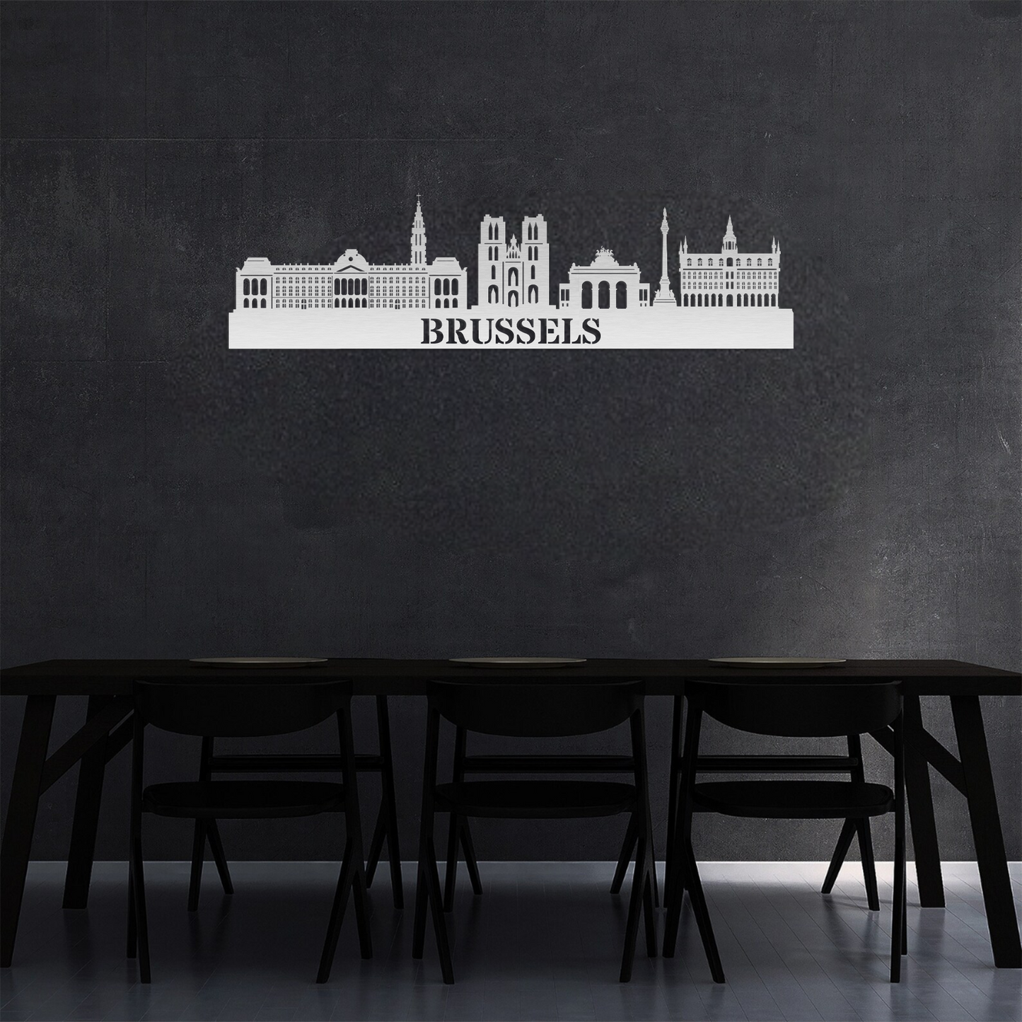 Brussels Skyline Wall Art