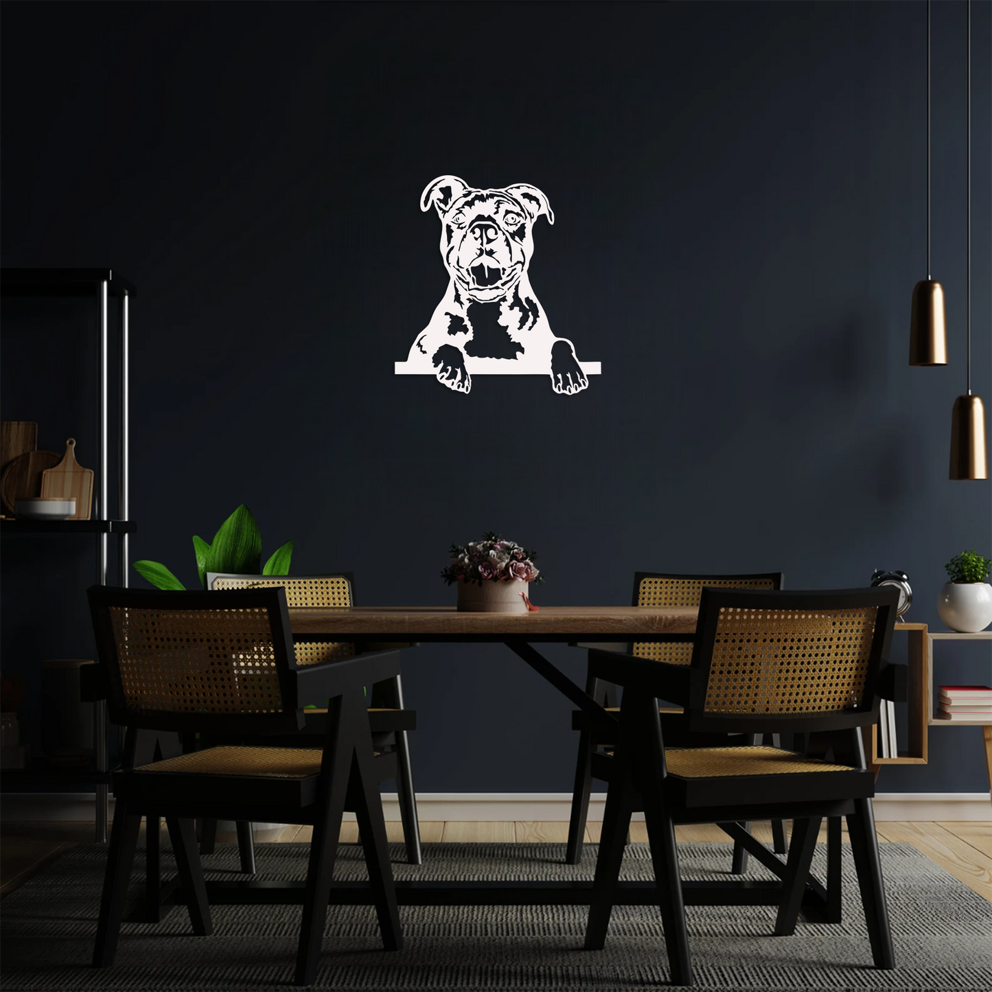 Friendly Pitbull Wall Art