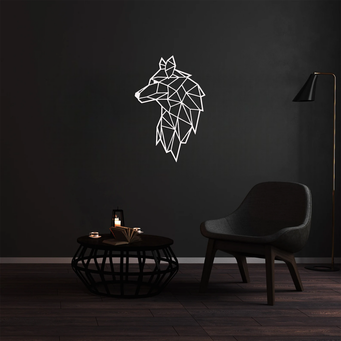 Minimalist Wolf Wall Art